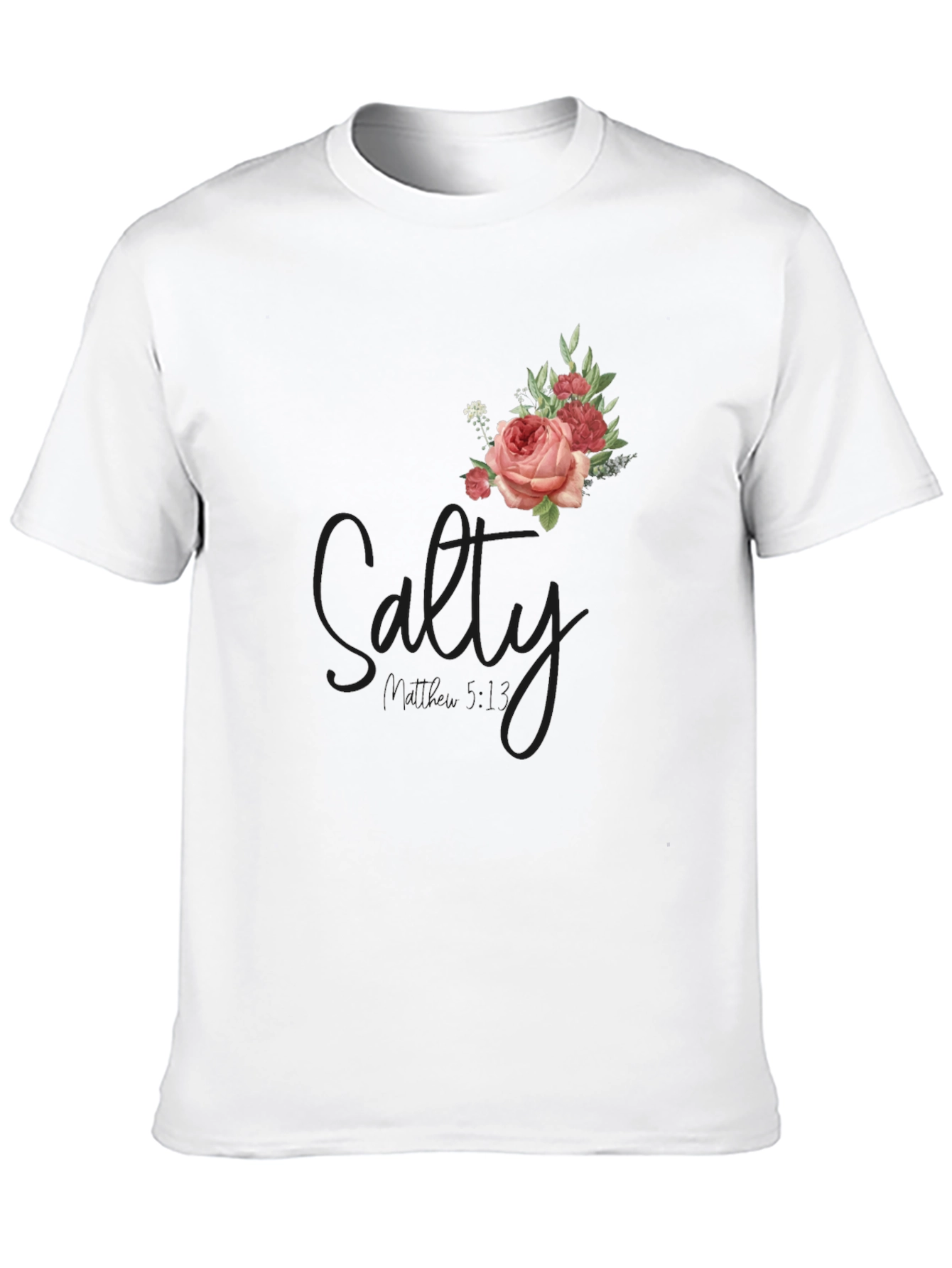 Black Floral Salty Graphic T-Shirt view 10