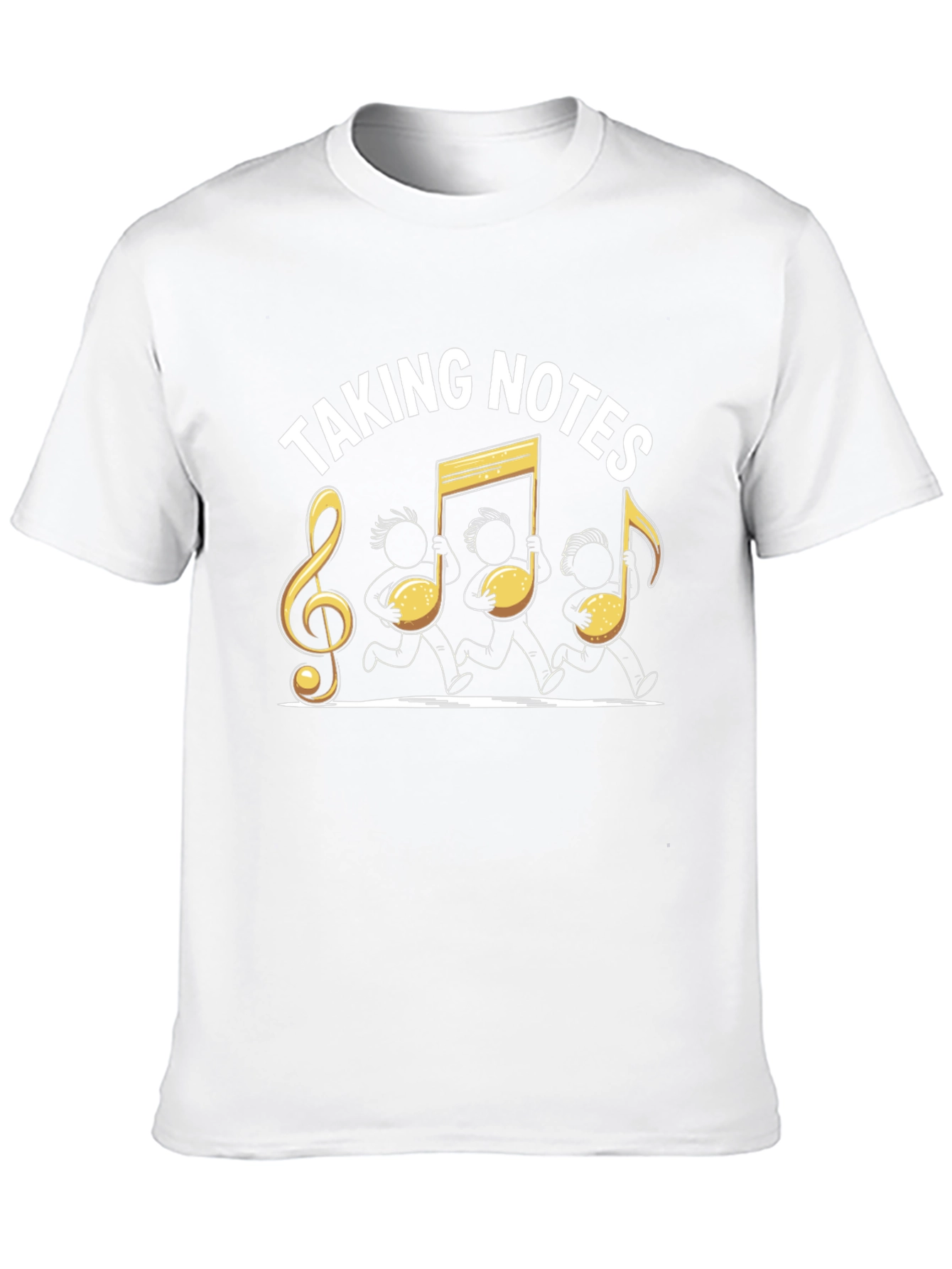 Black Taking Notes Music T-Shirt view 10
