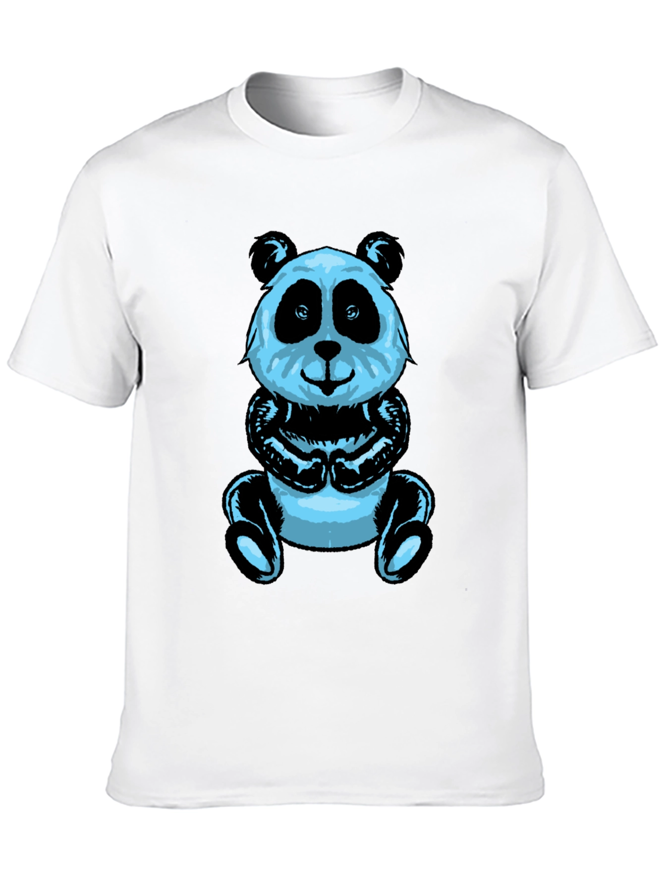Black Panda Graphic Tee - Men's Black Short Sleeve Shirt view 10