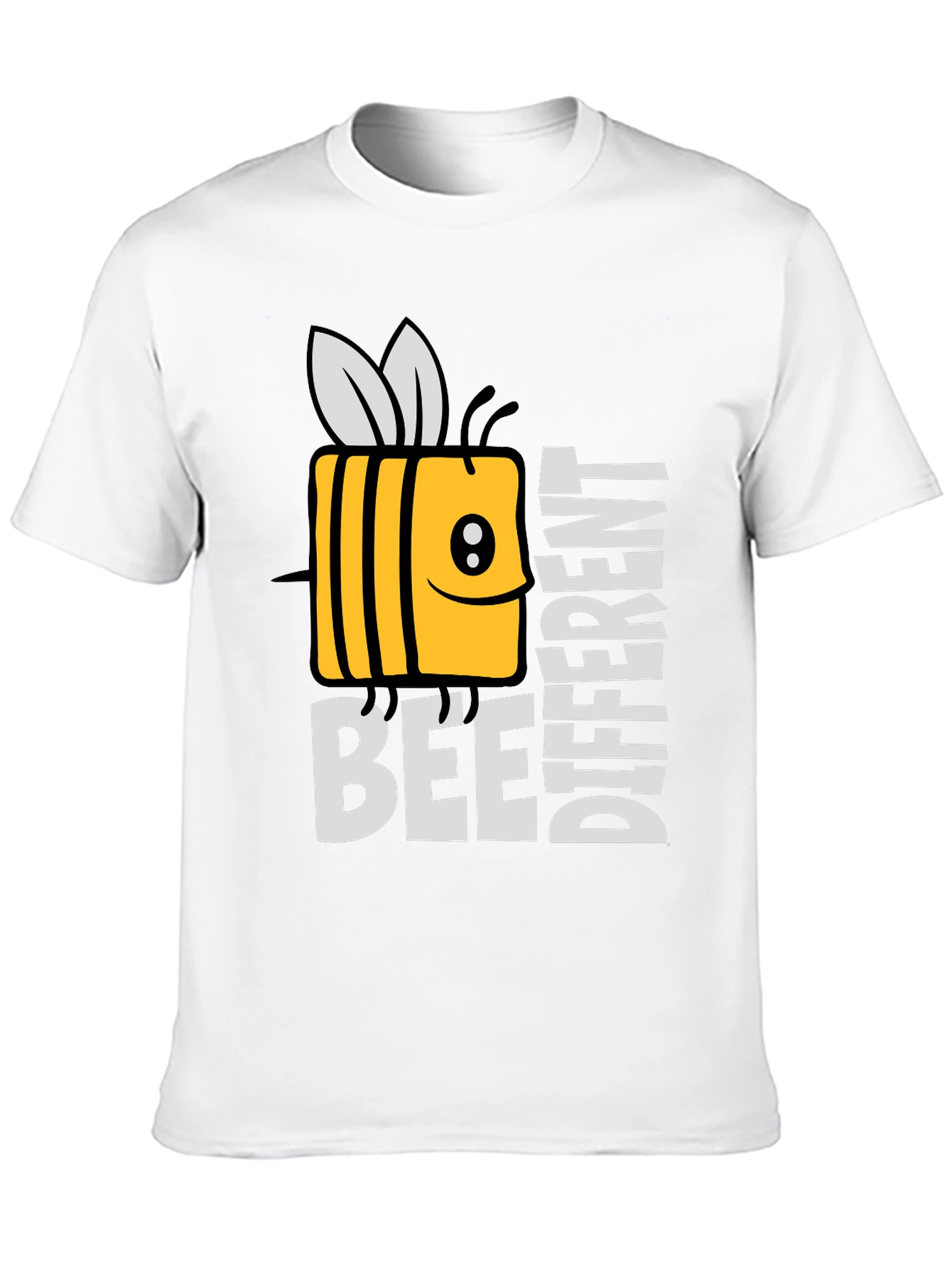 Black Bee Different Graphic Tee - Novelty Humor T-Shirt view 10