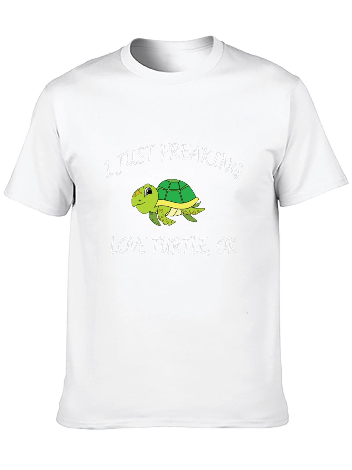 Black I Just Freaking Love Turtles T-Shirt view 10
