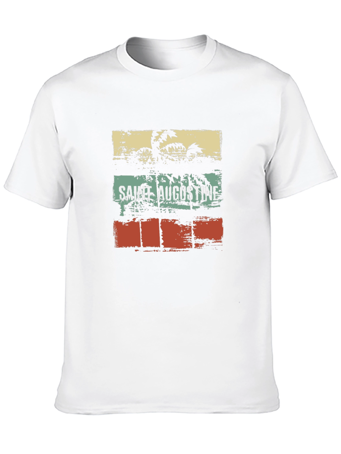 Black Saint Augustine Palm Tree Graphic Tee view 10