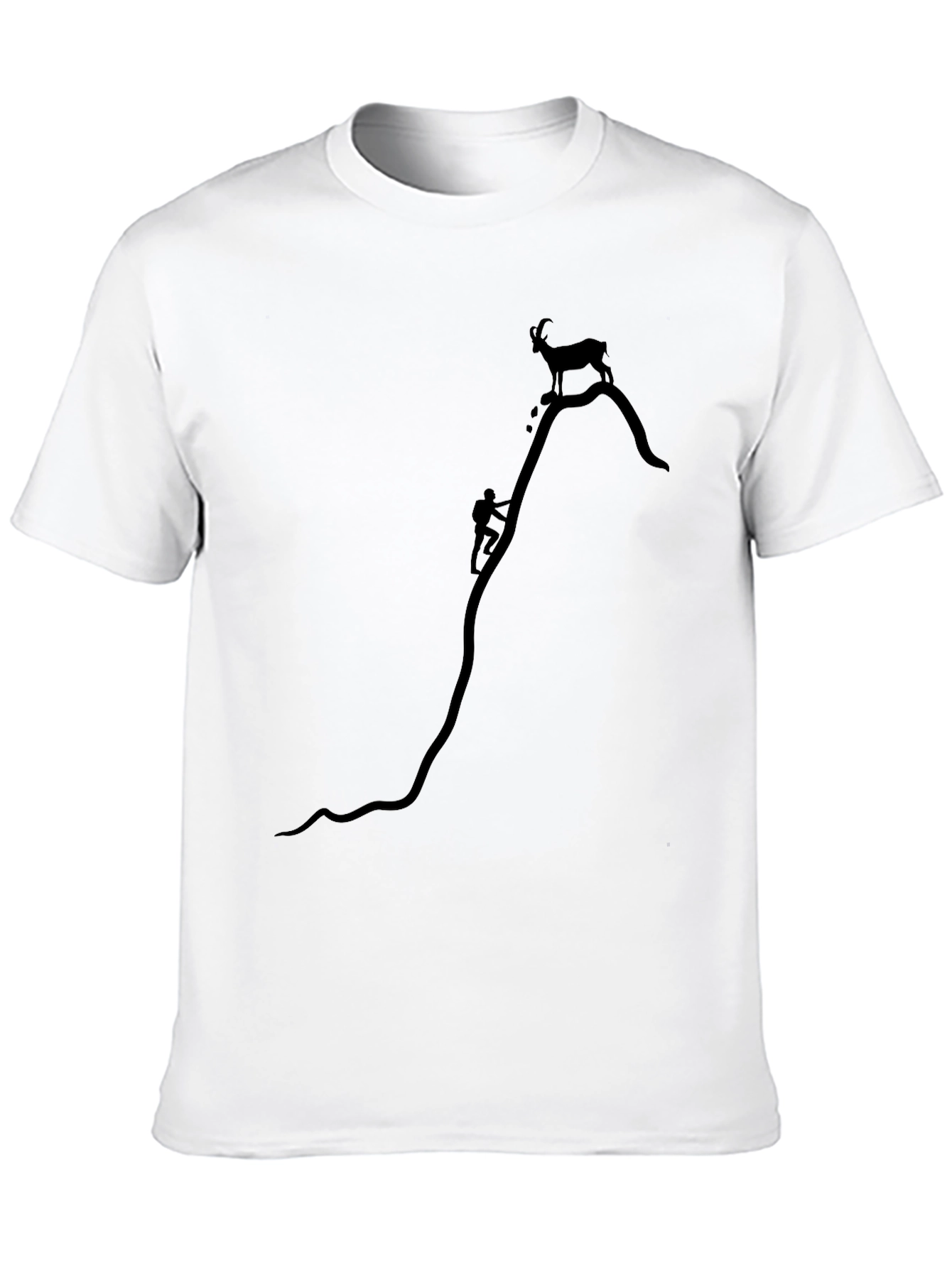 Black Black Mountain Climber Graphic Tee view 10