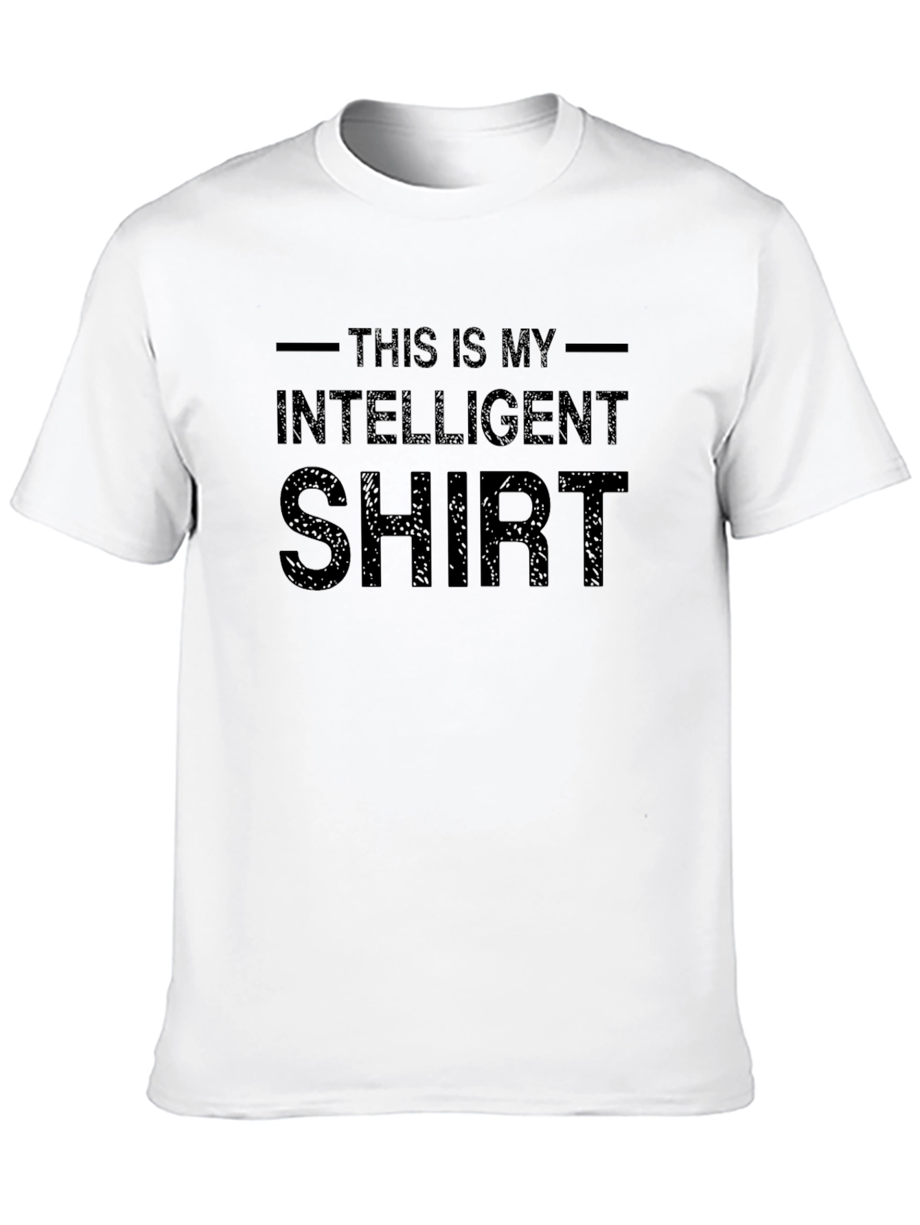 Black Intelligent Shirt Graphic Tee - Men's Black T-Shirt view 10