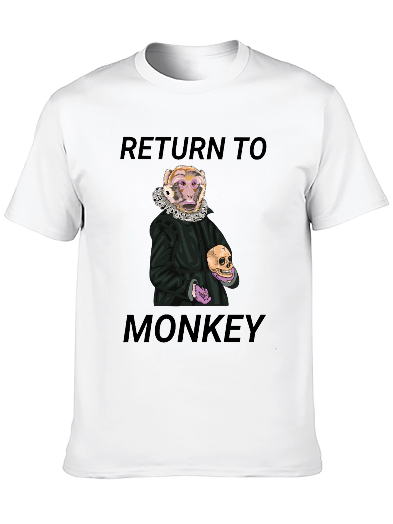 Black Return to Monkey Graphic T-Shirt - Black view 10