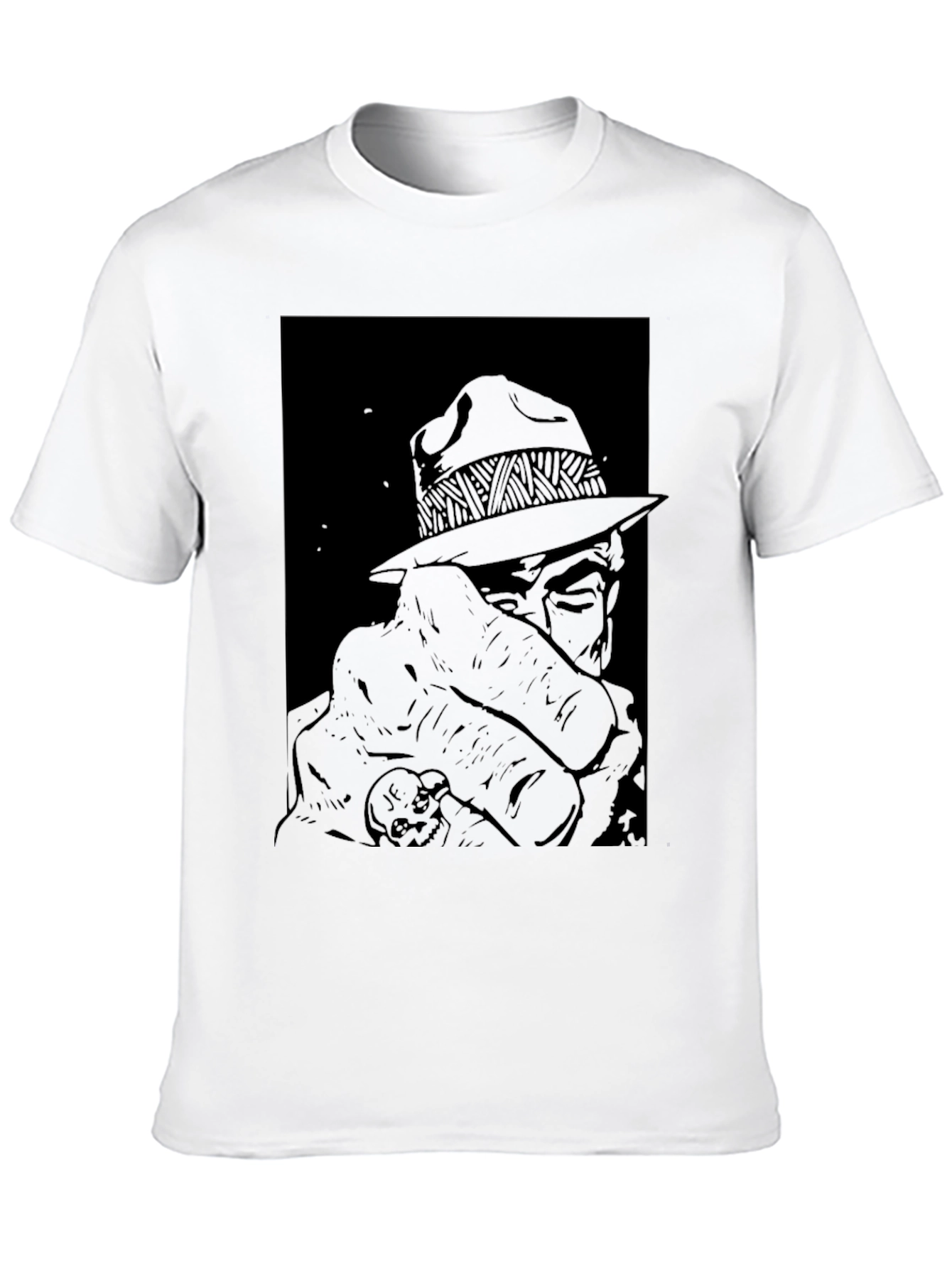 Black Retro Detective Graphic Tee - Classic Cool view 10