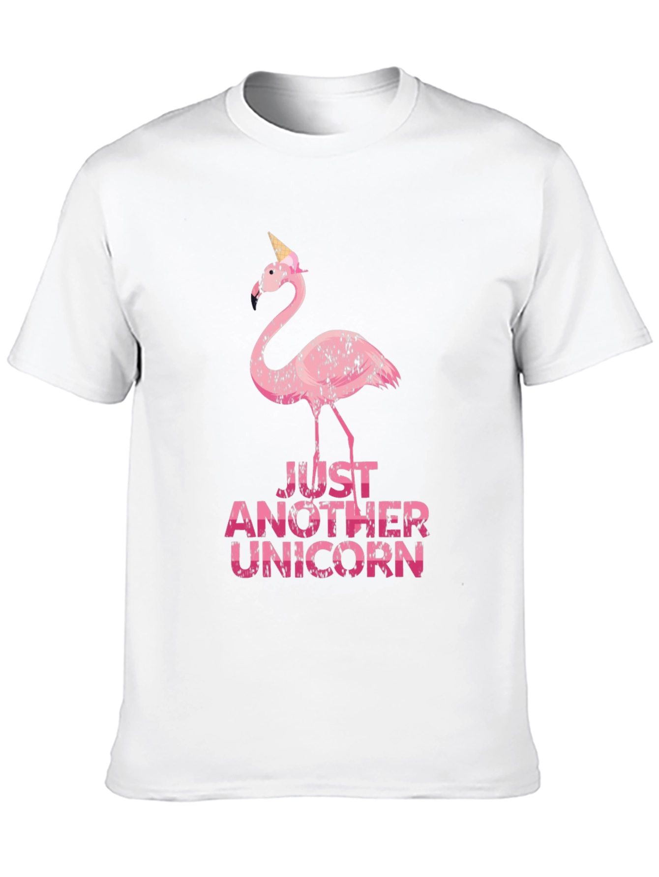 Black Funny Flamingo Unicorn Graphic Tee view 10