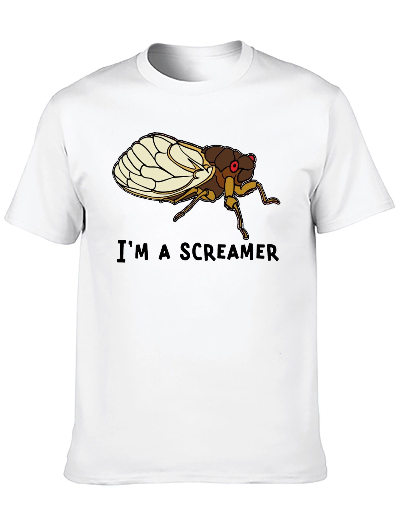 Black I'm a Screamer Cicada T-Shirt view 10