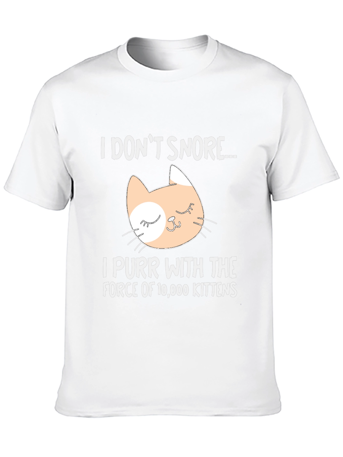 Black I Don't Snore Cat T-Shirt - Purr Power! view 10