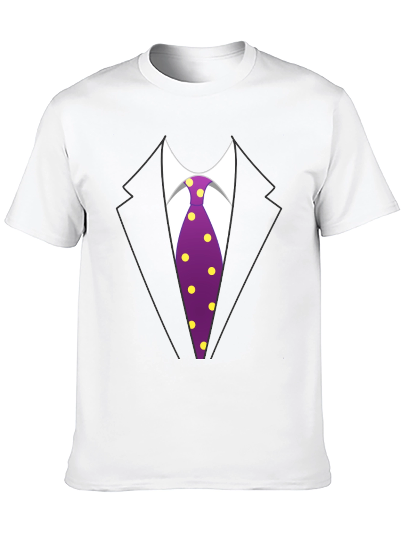 Black Tuxedo T-Shirt - Fun Suit Design view 10