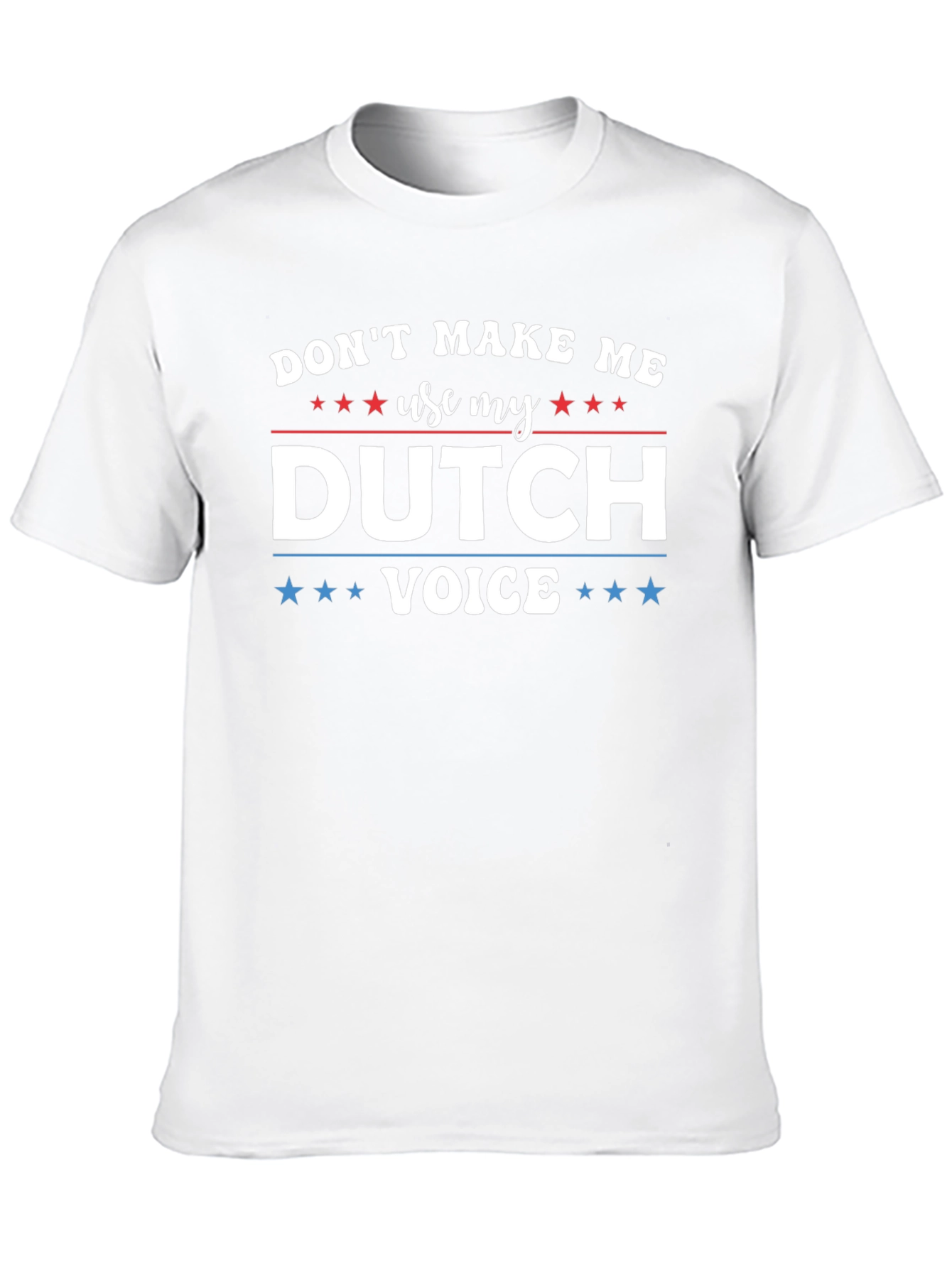 Black Funny Dutch Voice T-Shirt view 10