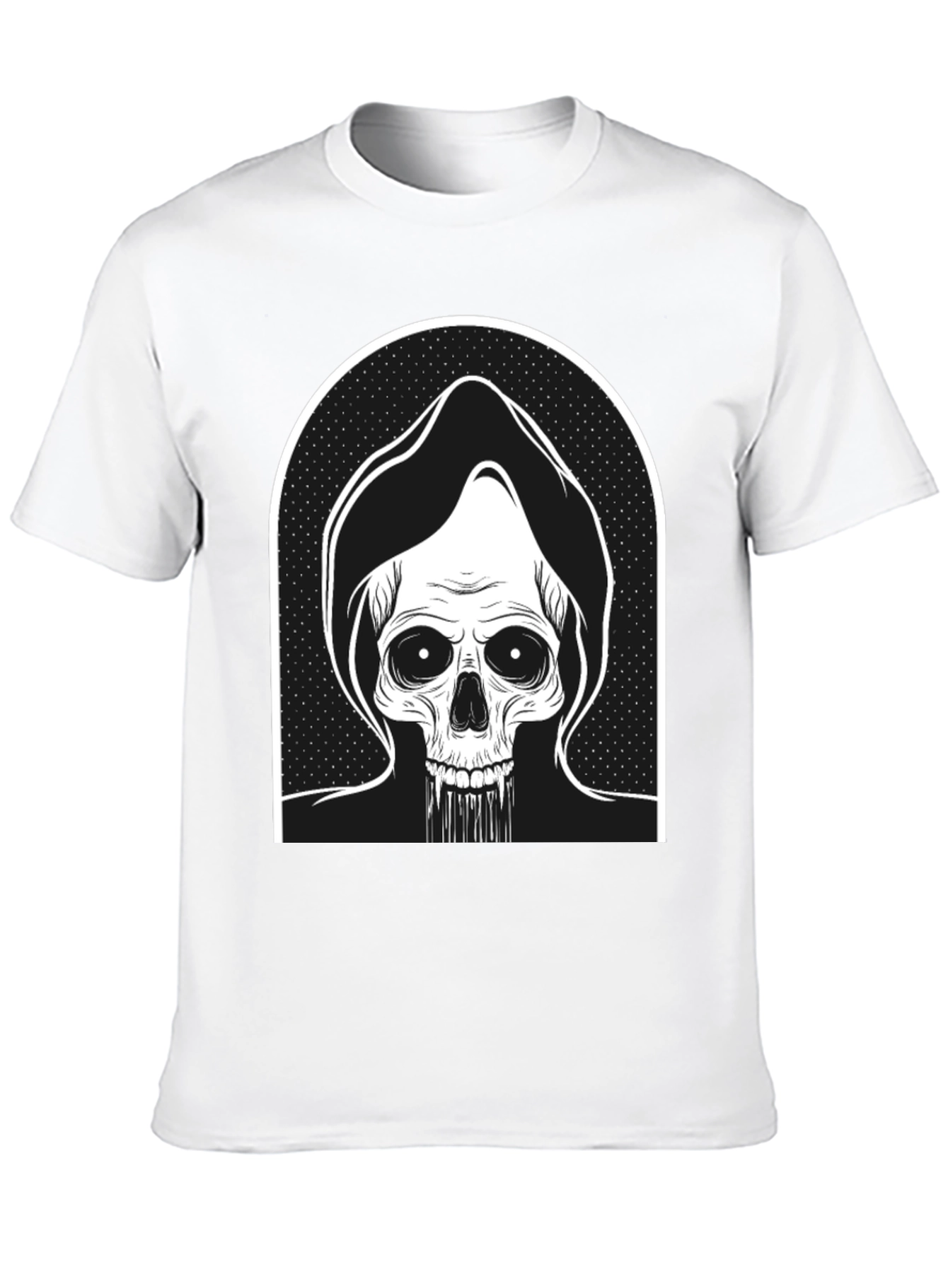 Black Grim Reaper Graphic Tee - Black view 10