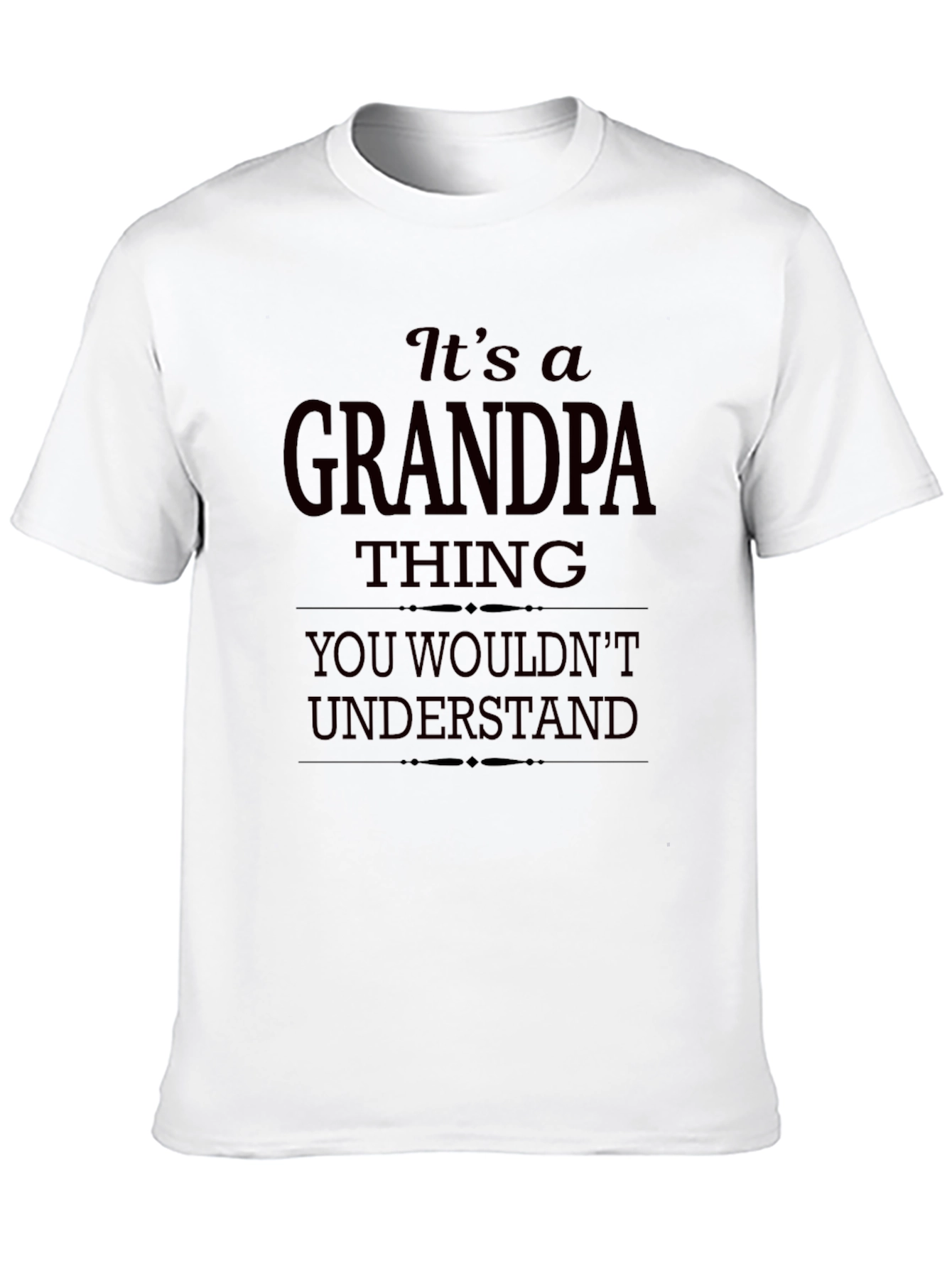 Black It's a Grandpa Thing Funny T-Shirt view 10