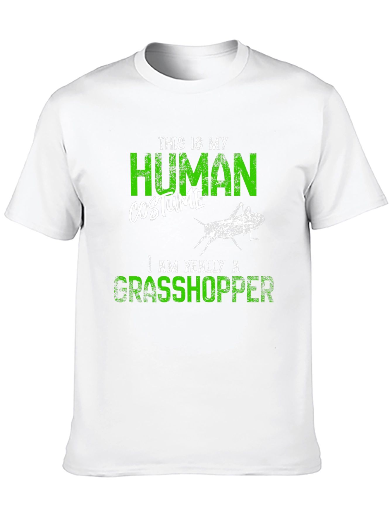 Black Human Costume Grasshopper Graphic Tee view 10