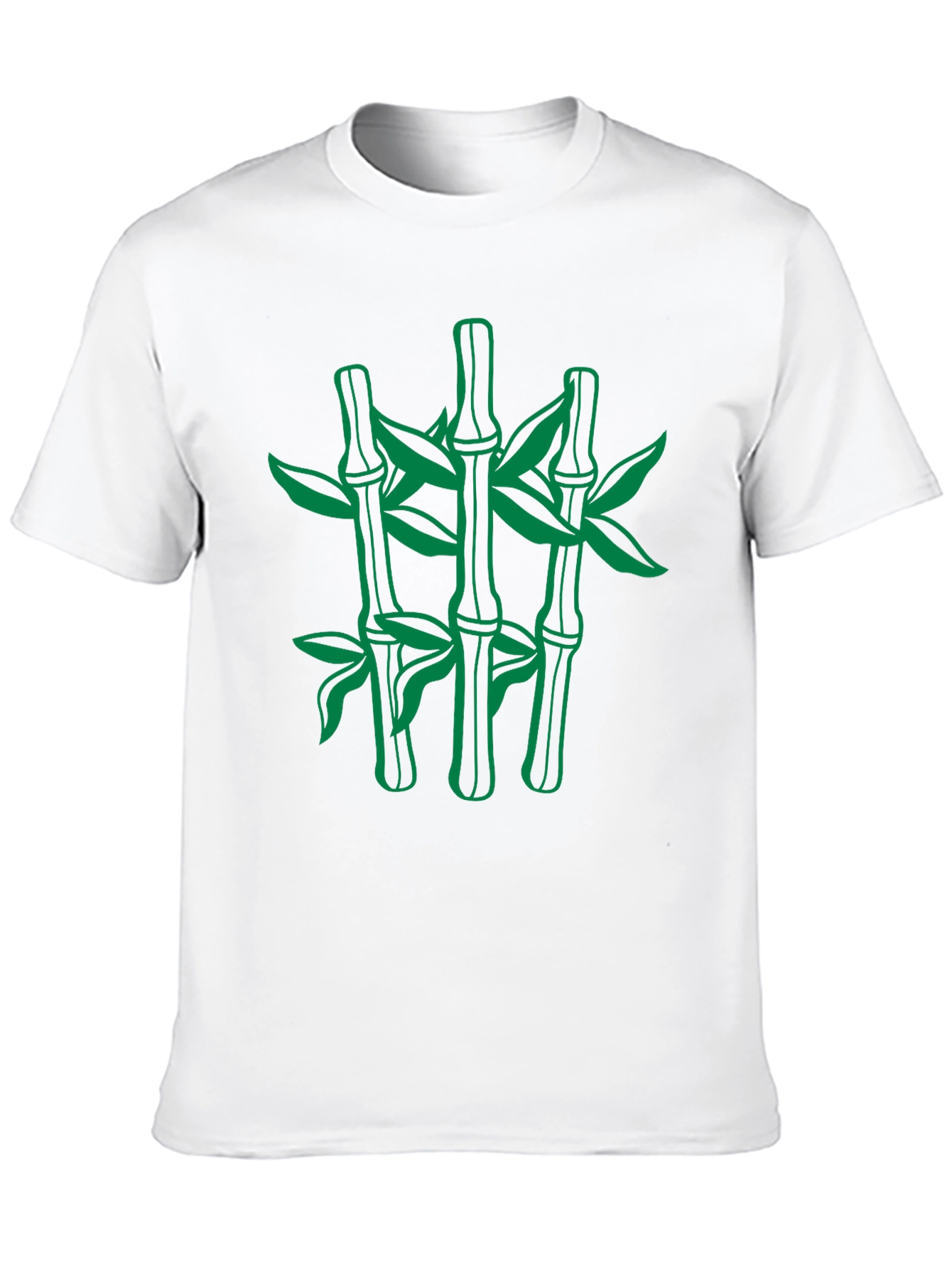 Black Bamboo Graphic Black T-Shirt - Nature Inspired Design view 10