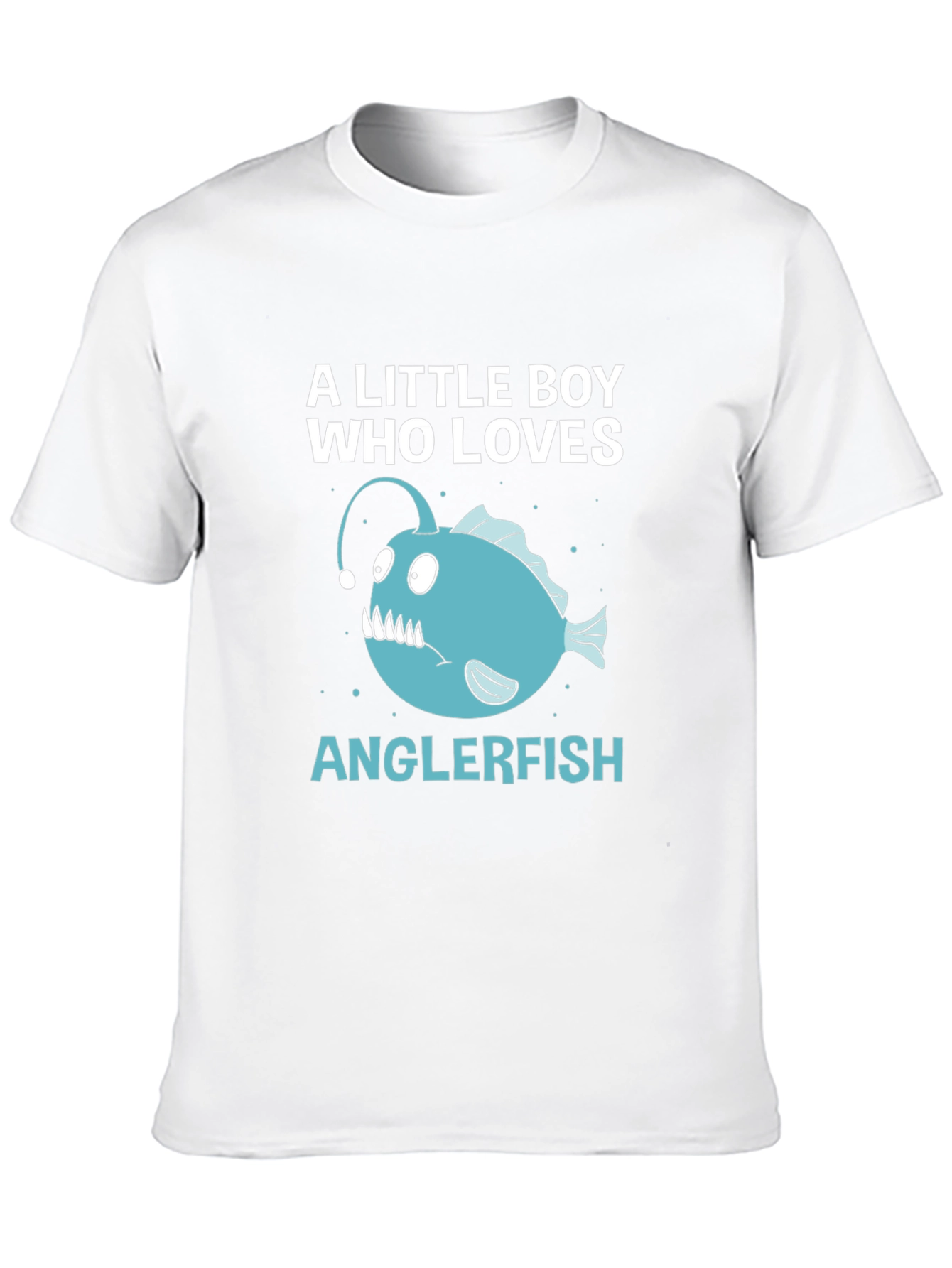 Black Anglerfish Lover T-Shirt - Boys Novelty Tee view 10