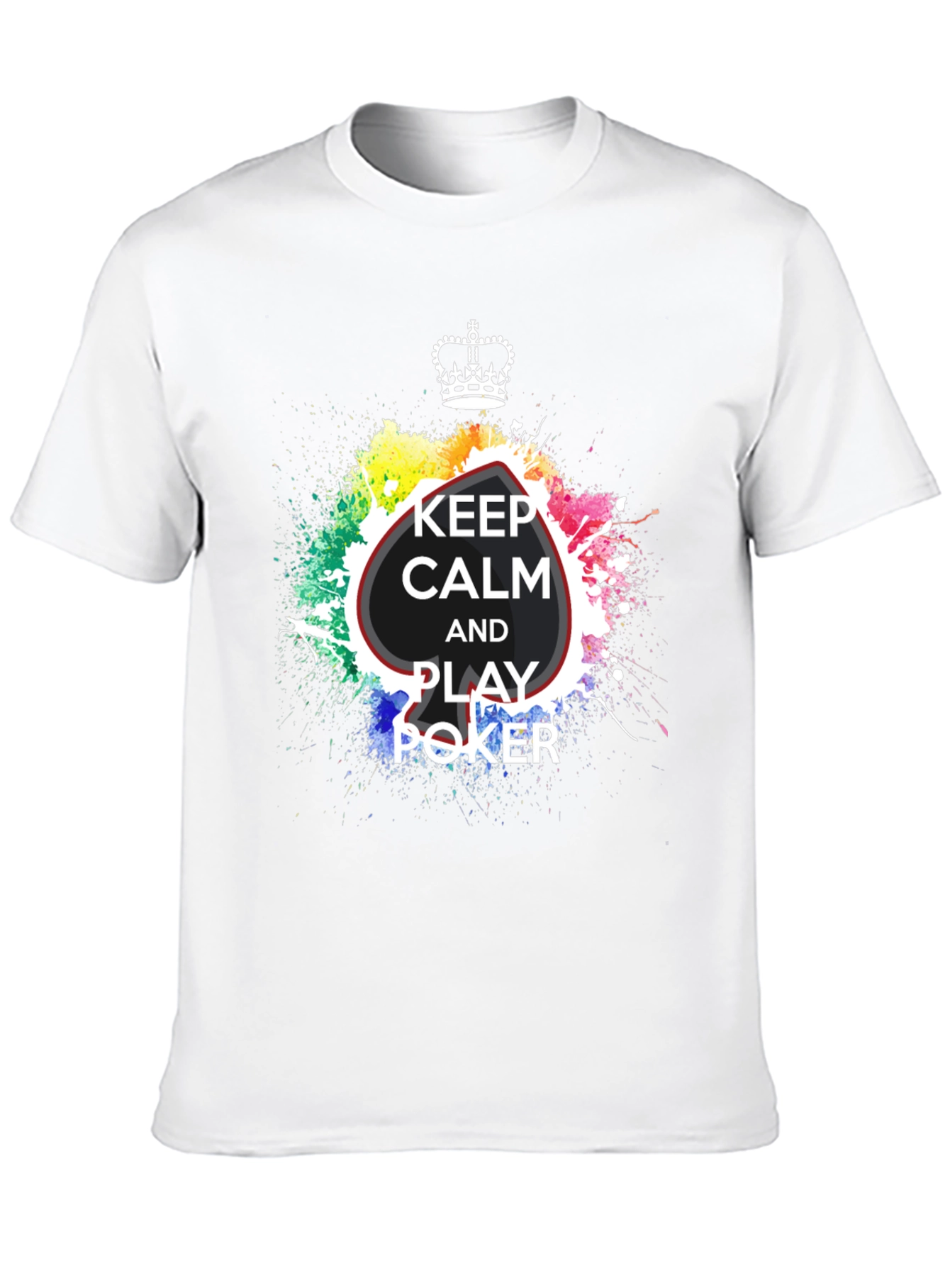 Black Keep Calm and Play Poker Black T-Shirt view 10