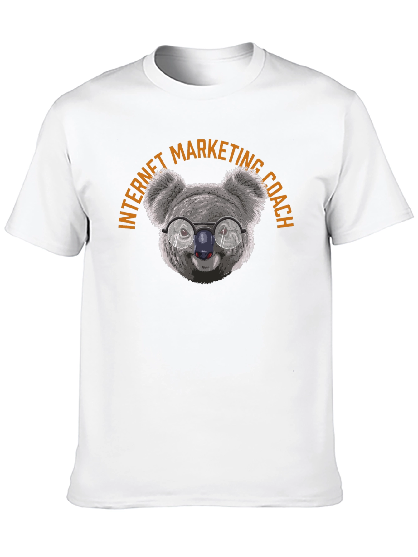 Black Internet Marketing Coach Koala T-Shirt view 10