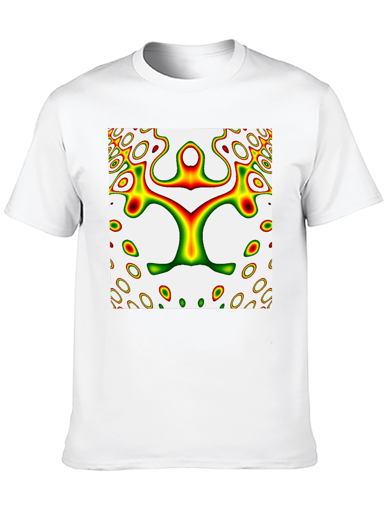 Black Abstract Art T-Shirt - Unique Graphic Tee view 10