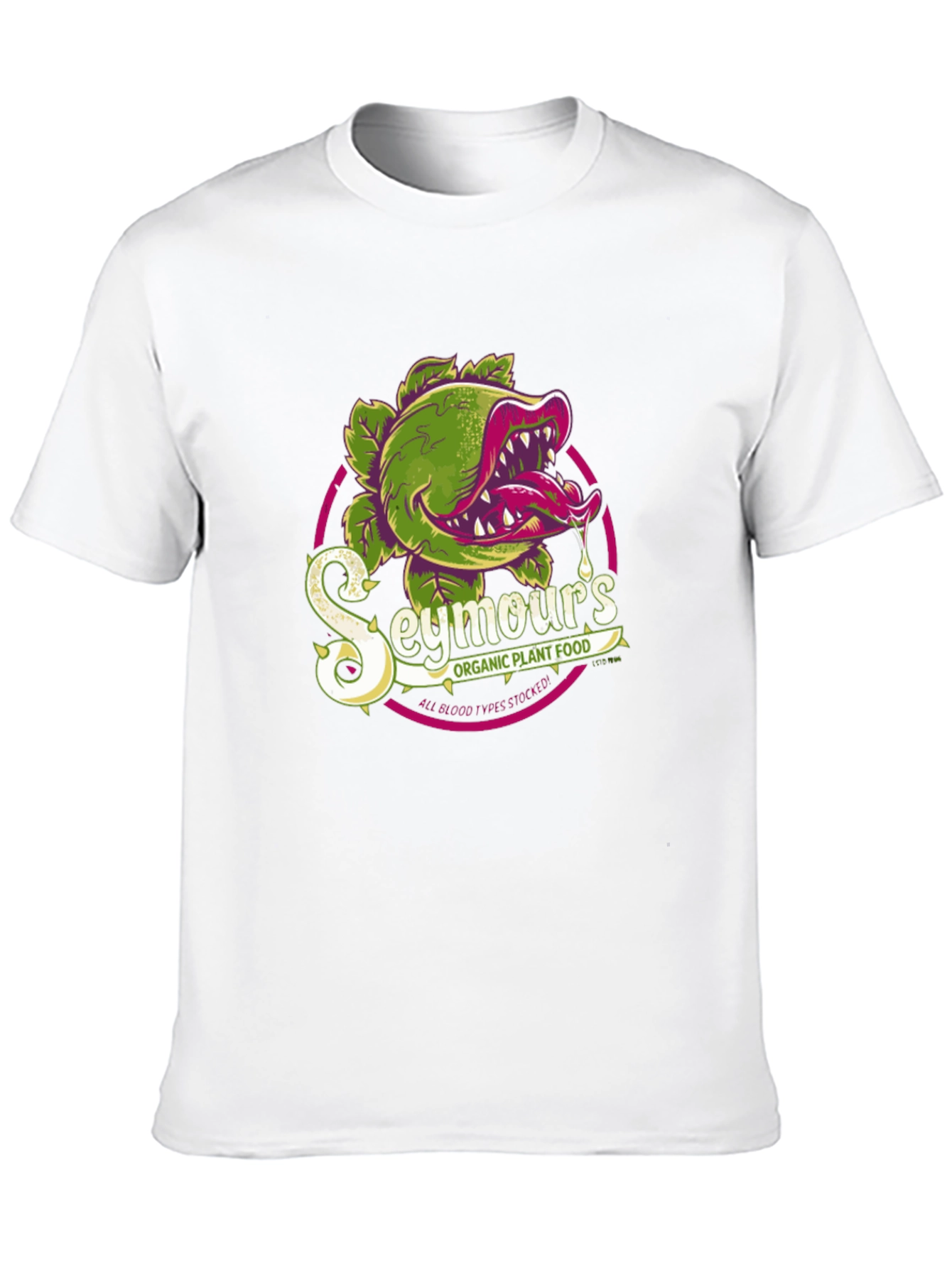 Black Seymour's Organic Plant Food Graphic T-Shirt view 10