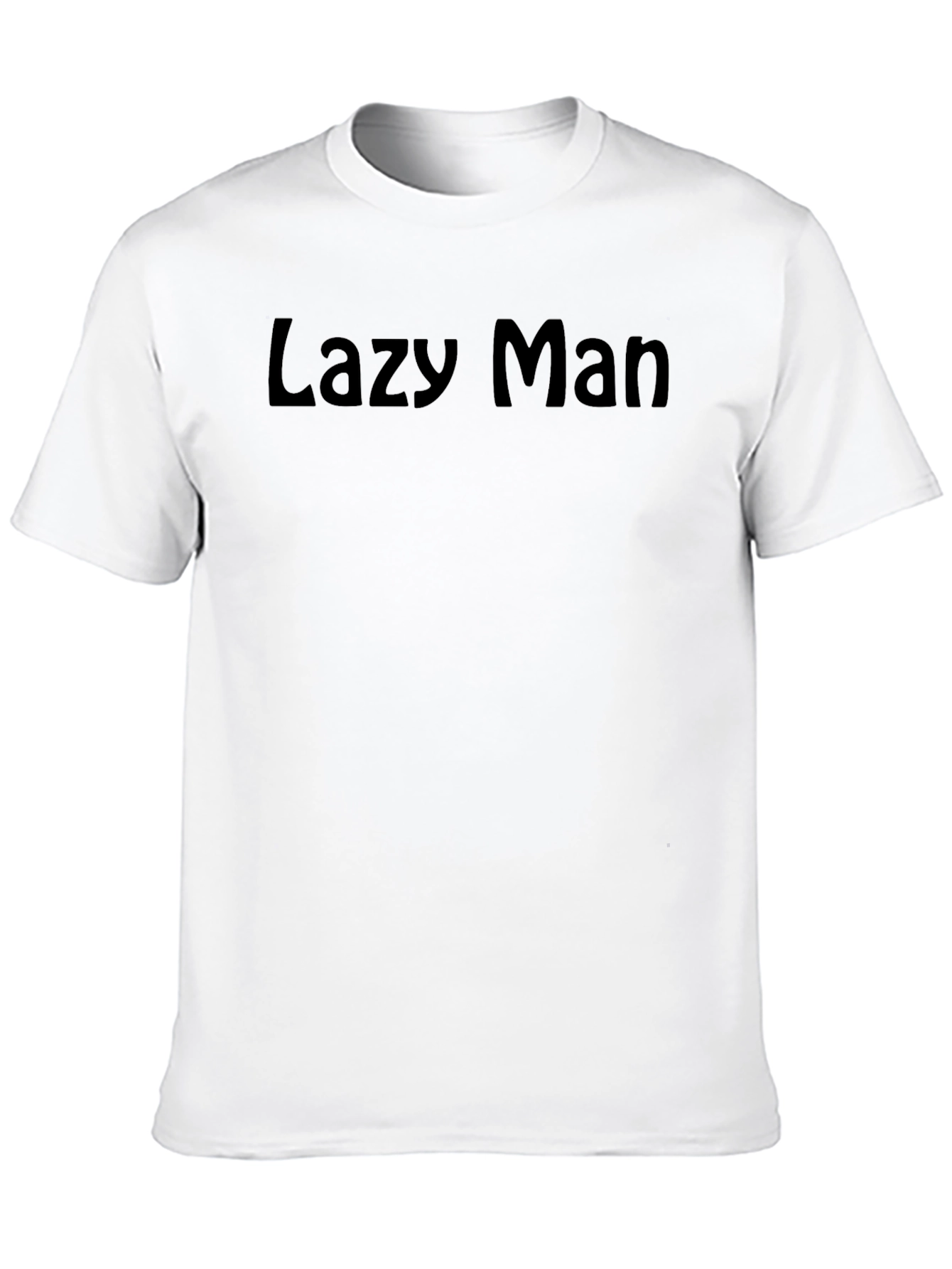 Black Lazy Man Black T-Shirt - Casual Comfort view 10