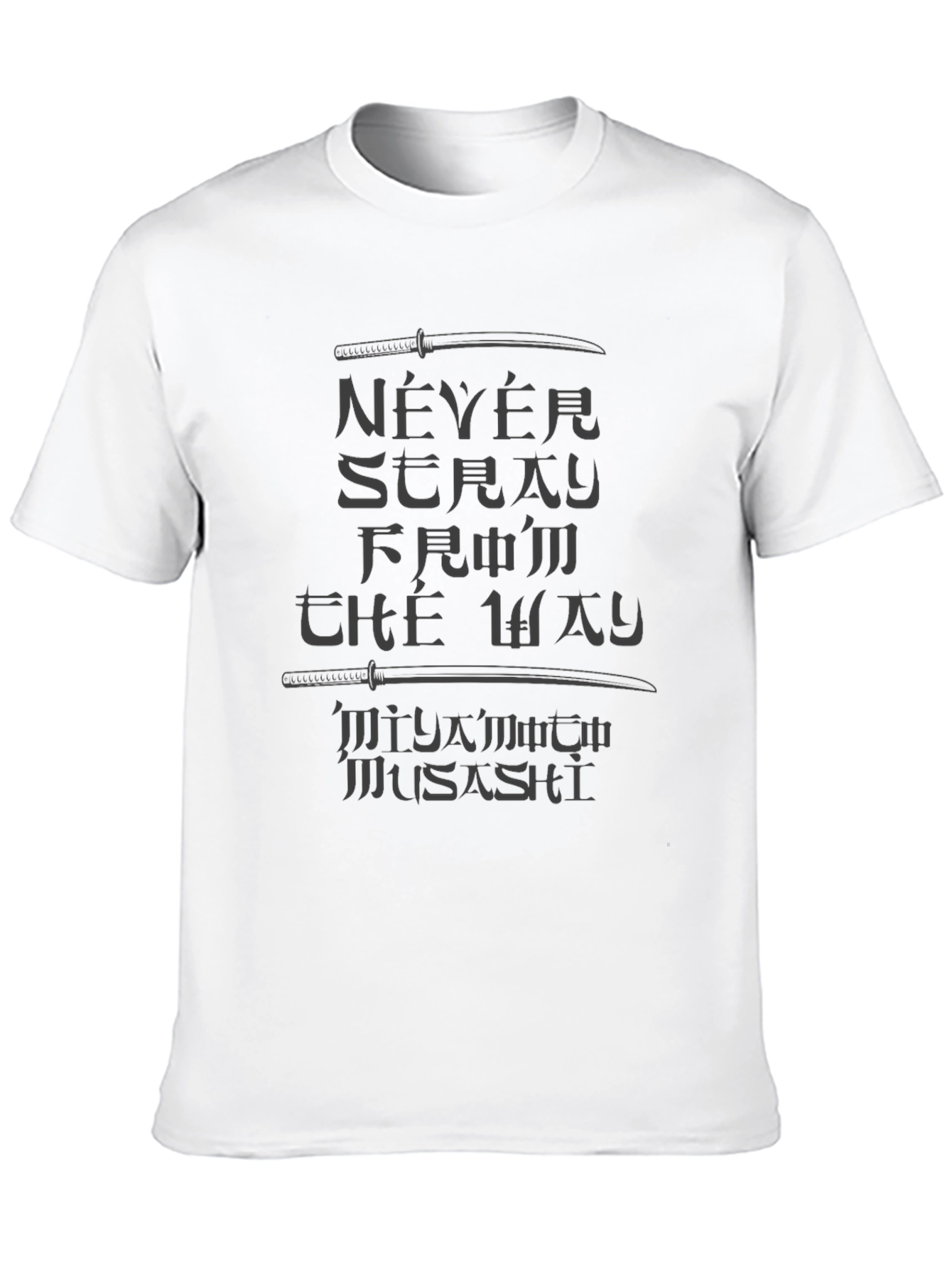 Black Never Stray T-Shirt, The Way, Musashi view 10