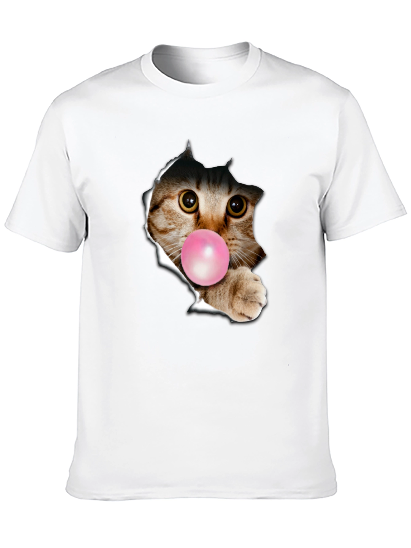 Black Cat Bubble Gum T-Shirt view 10