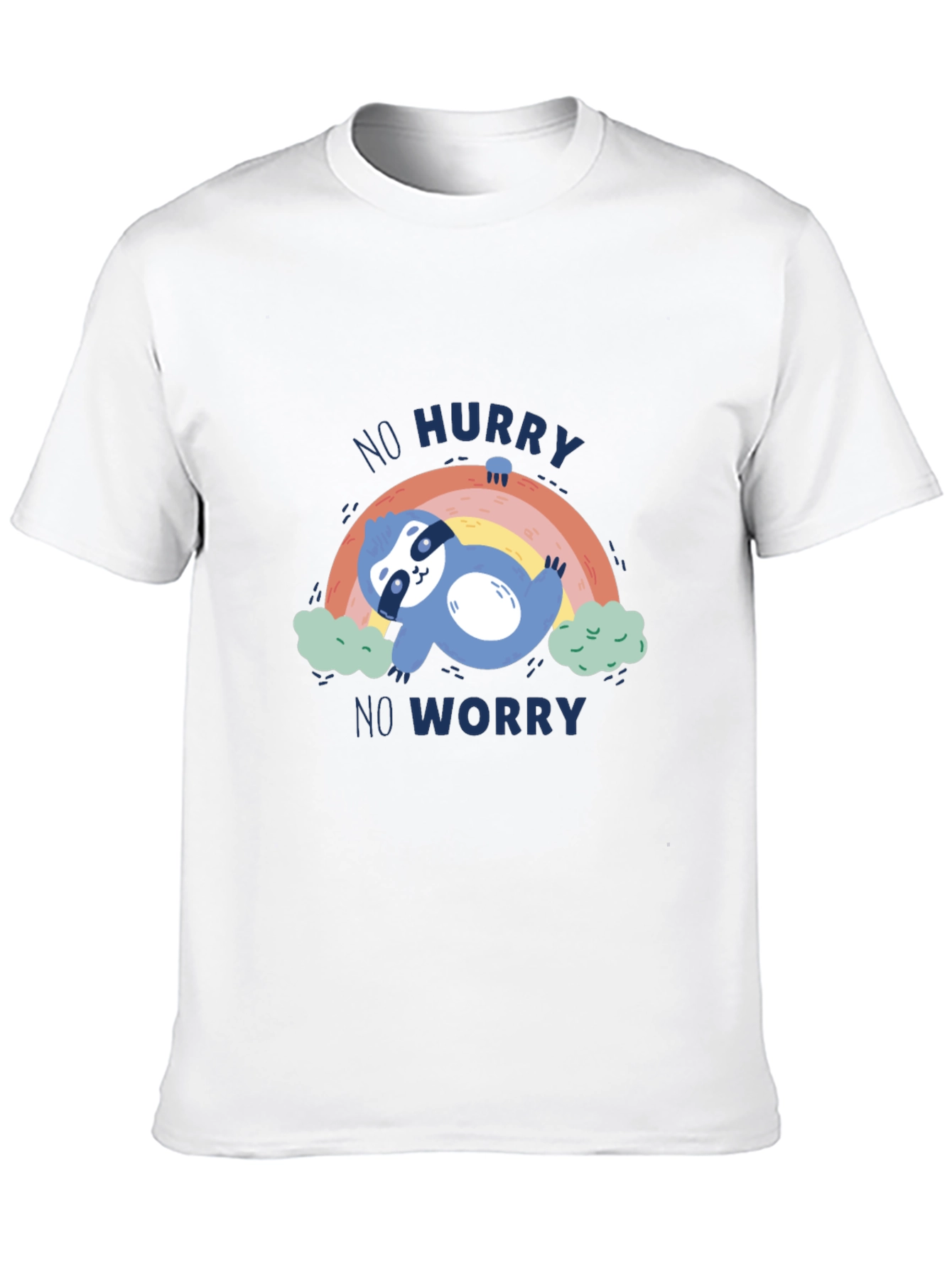 Black No Hurry No Worry Sloth Graphic Tee - Relaxed Fit view 10