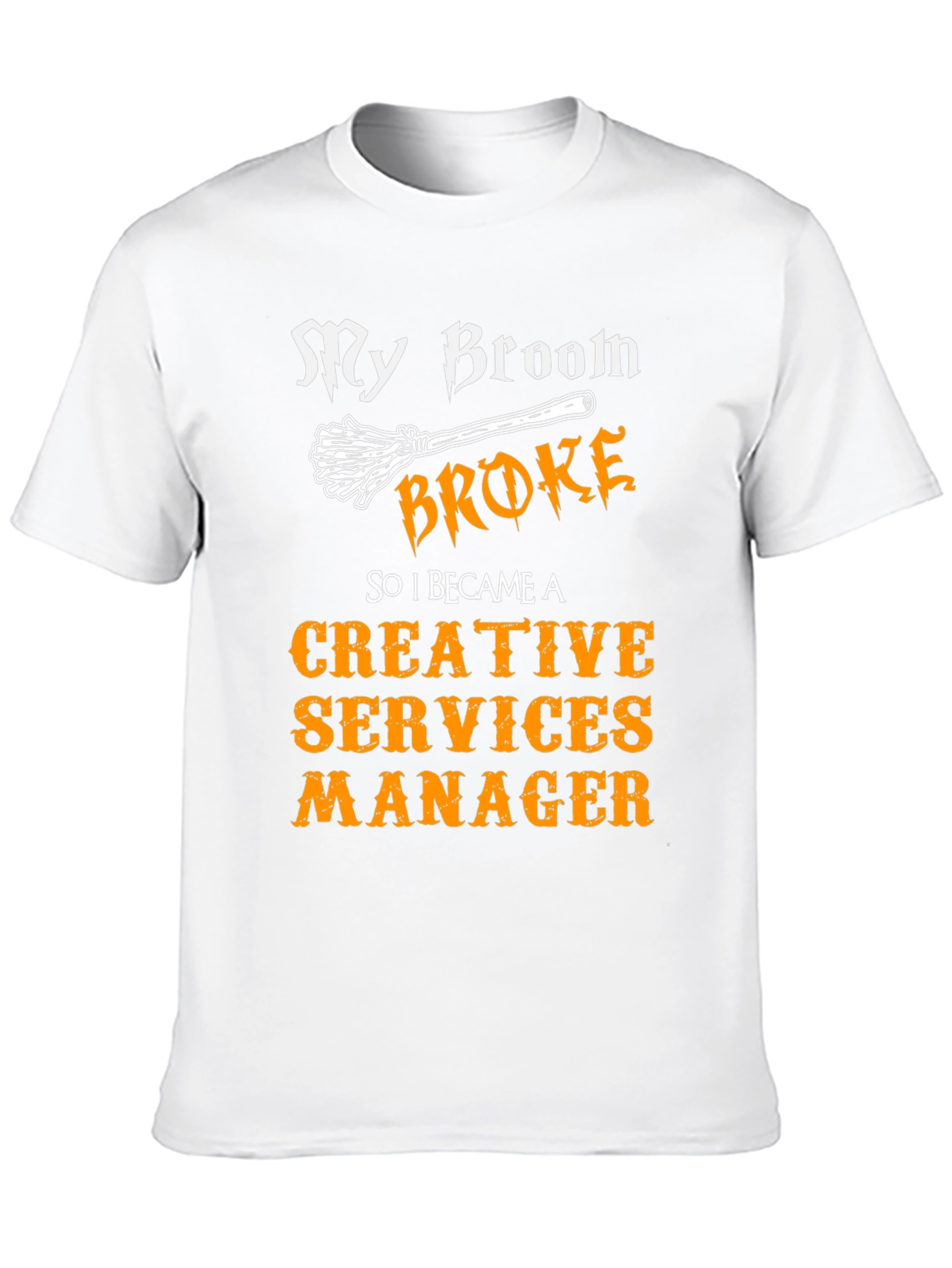 Black Creative Services Manager Halloween T-Shirt view 10