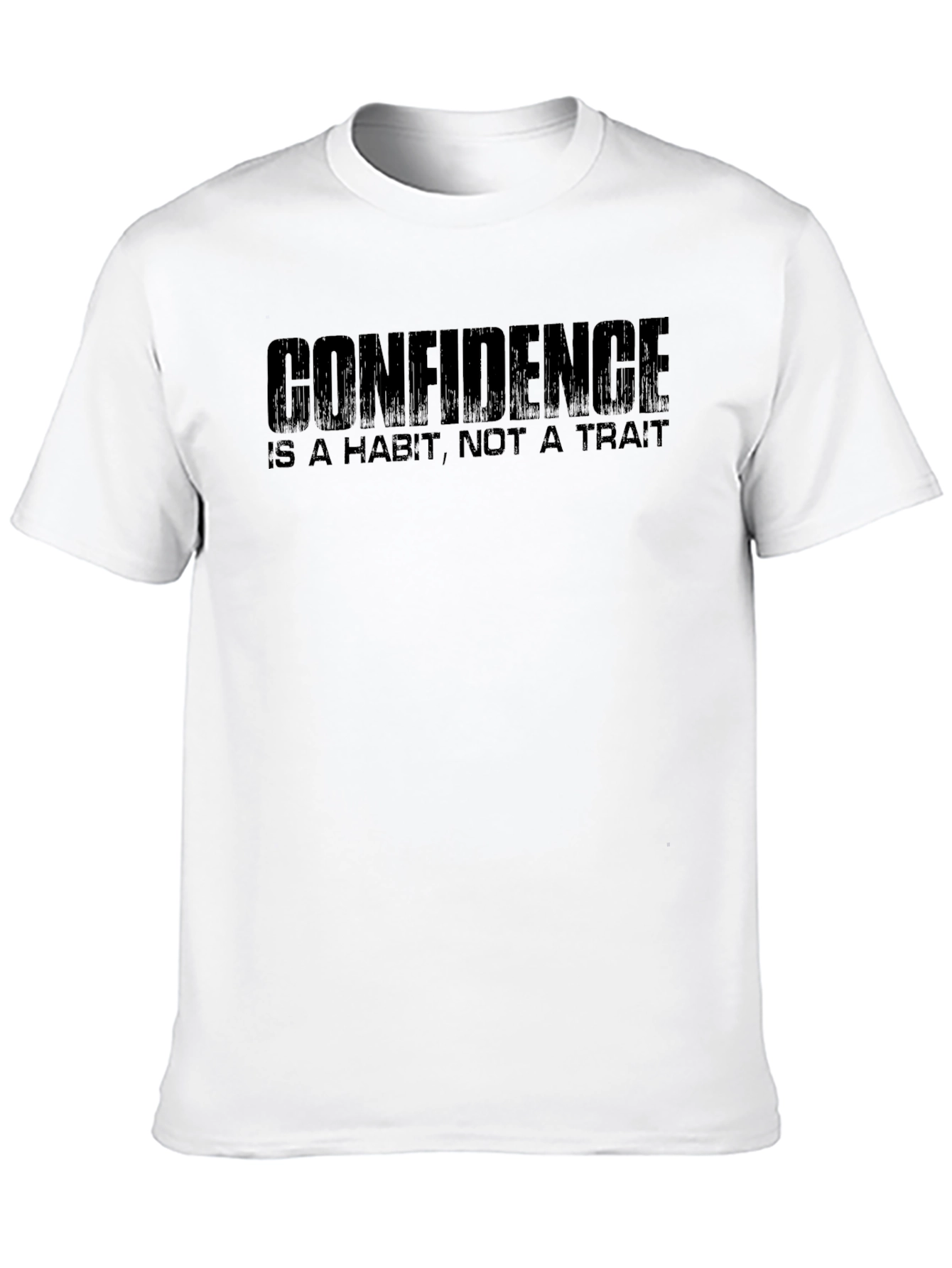 Black Confidence Habit T-Shirt - Motivational Tee view 10