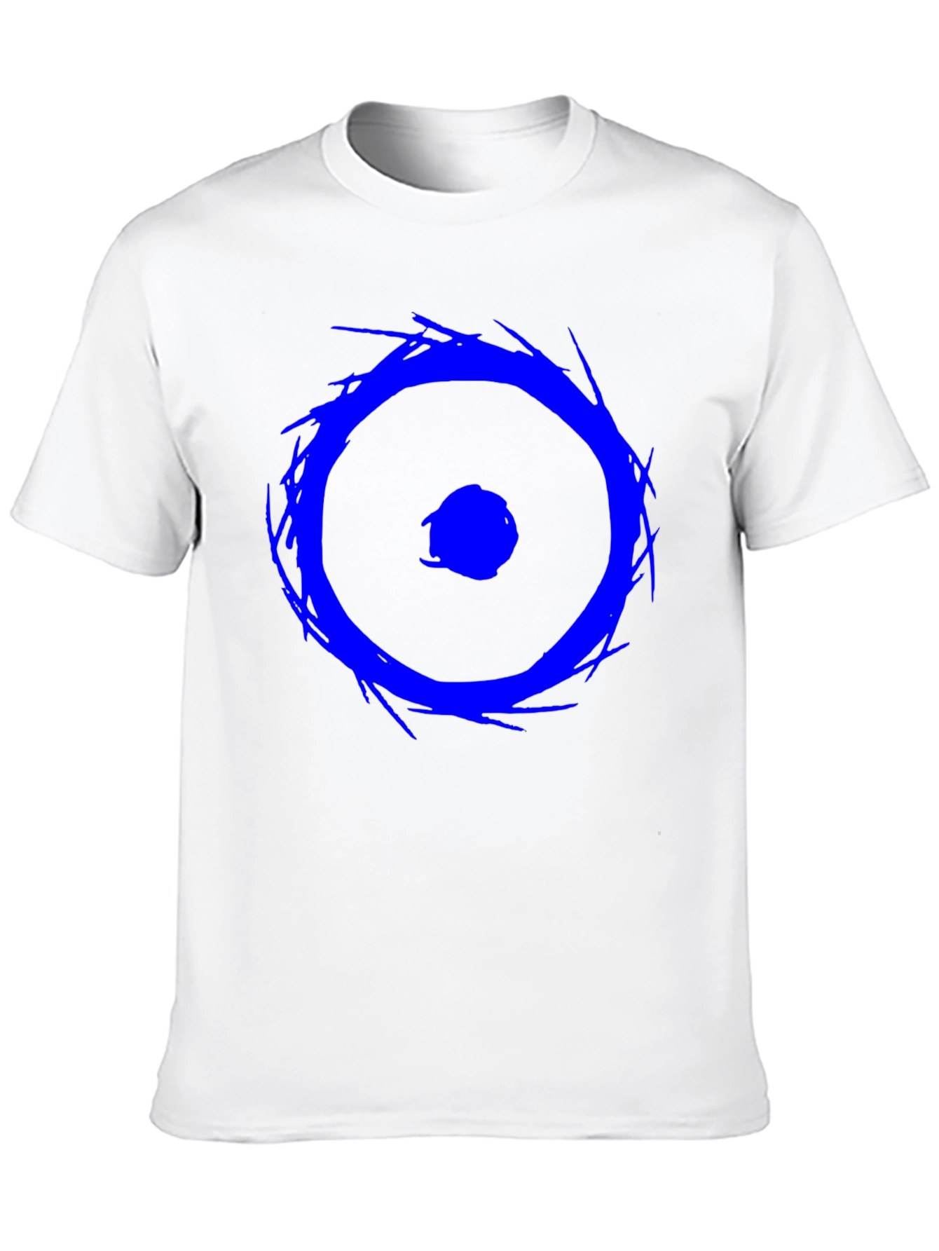 Black Blue Eye Graphic Tee - Black Cotton Casual Shirt view 10