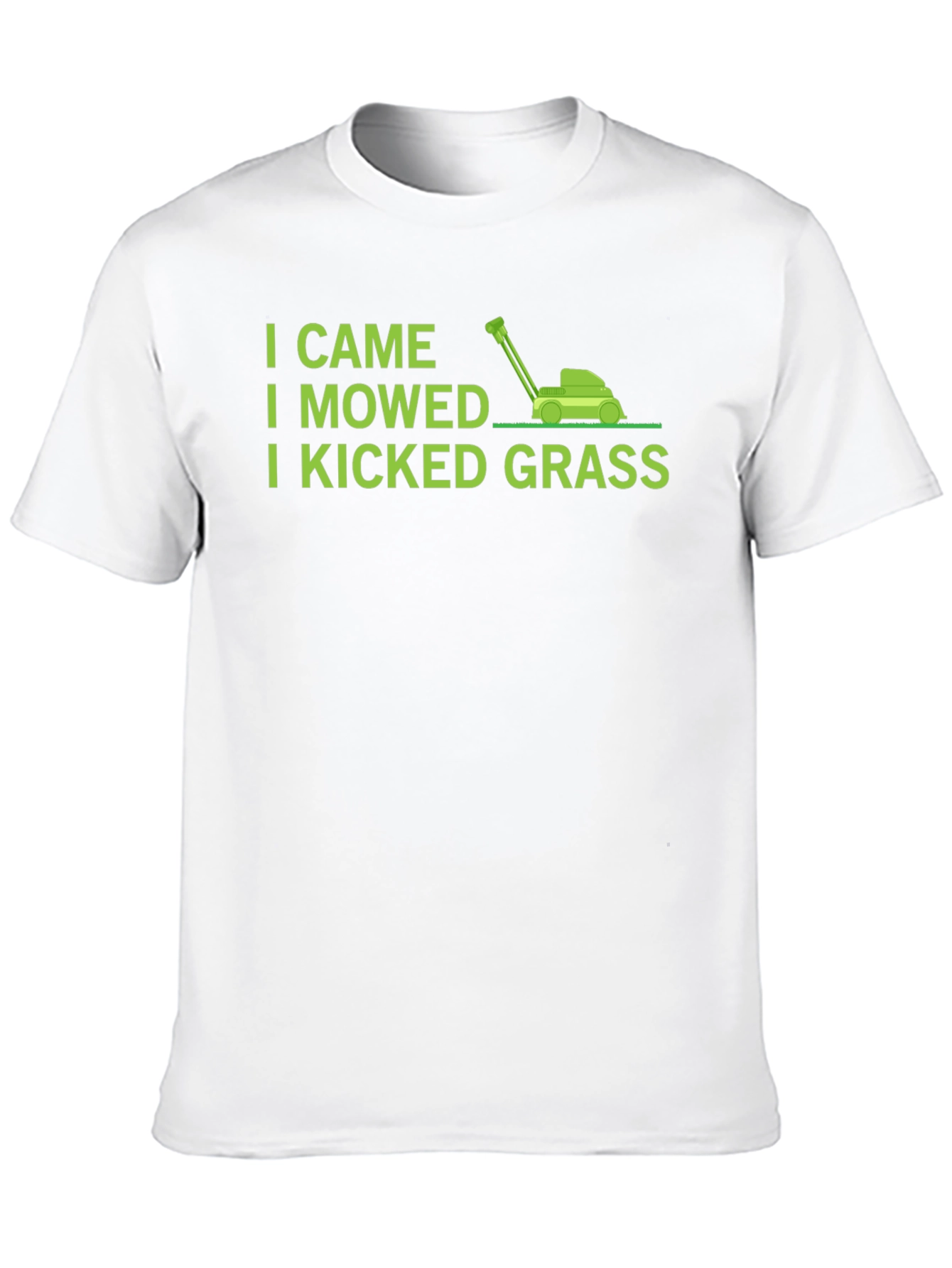 Black I Came I Mowed I Kicked Grass T-Shirt view 10