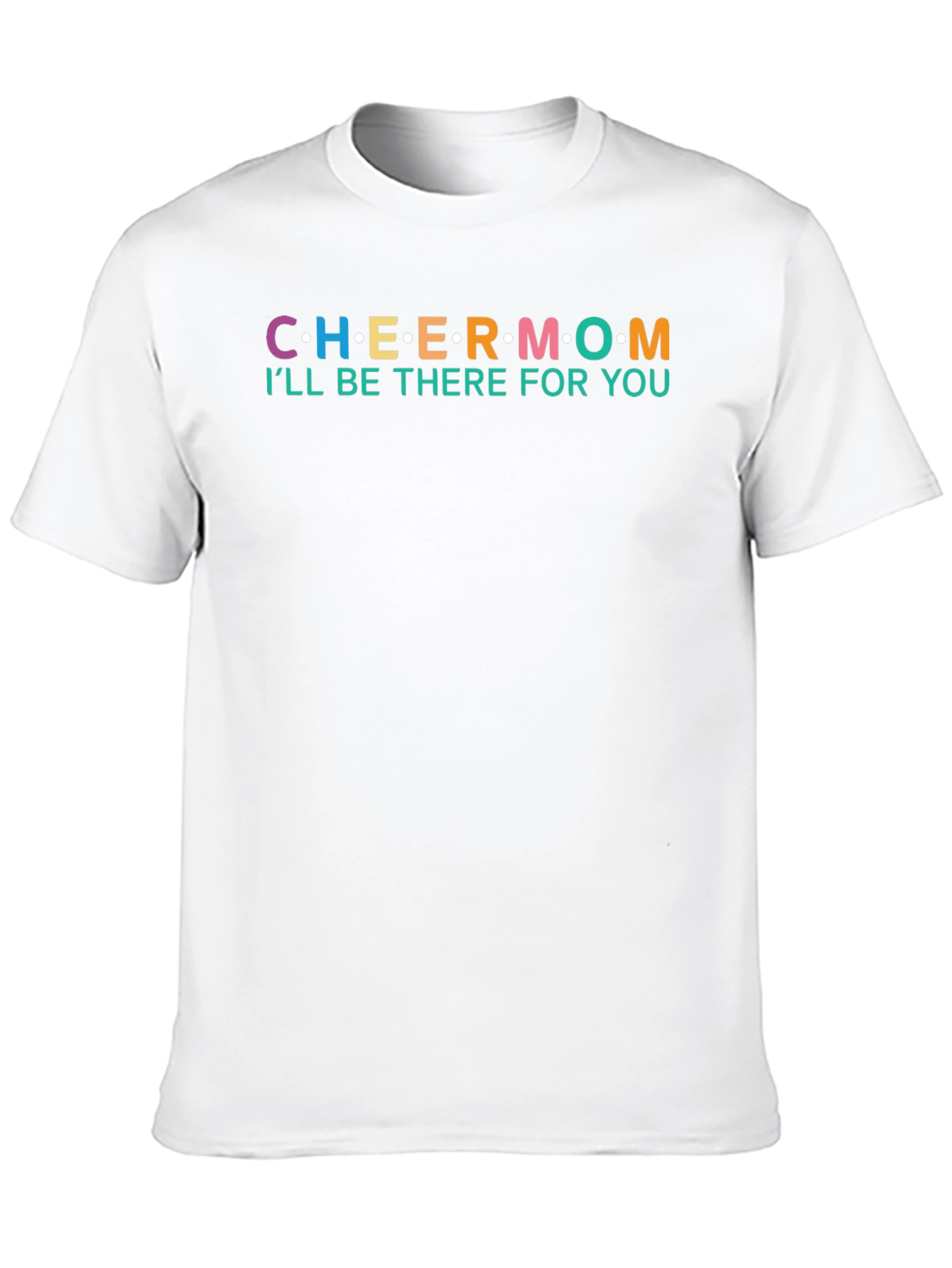 Black Cheermom T-shirt - Colorful Design view 10