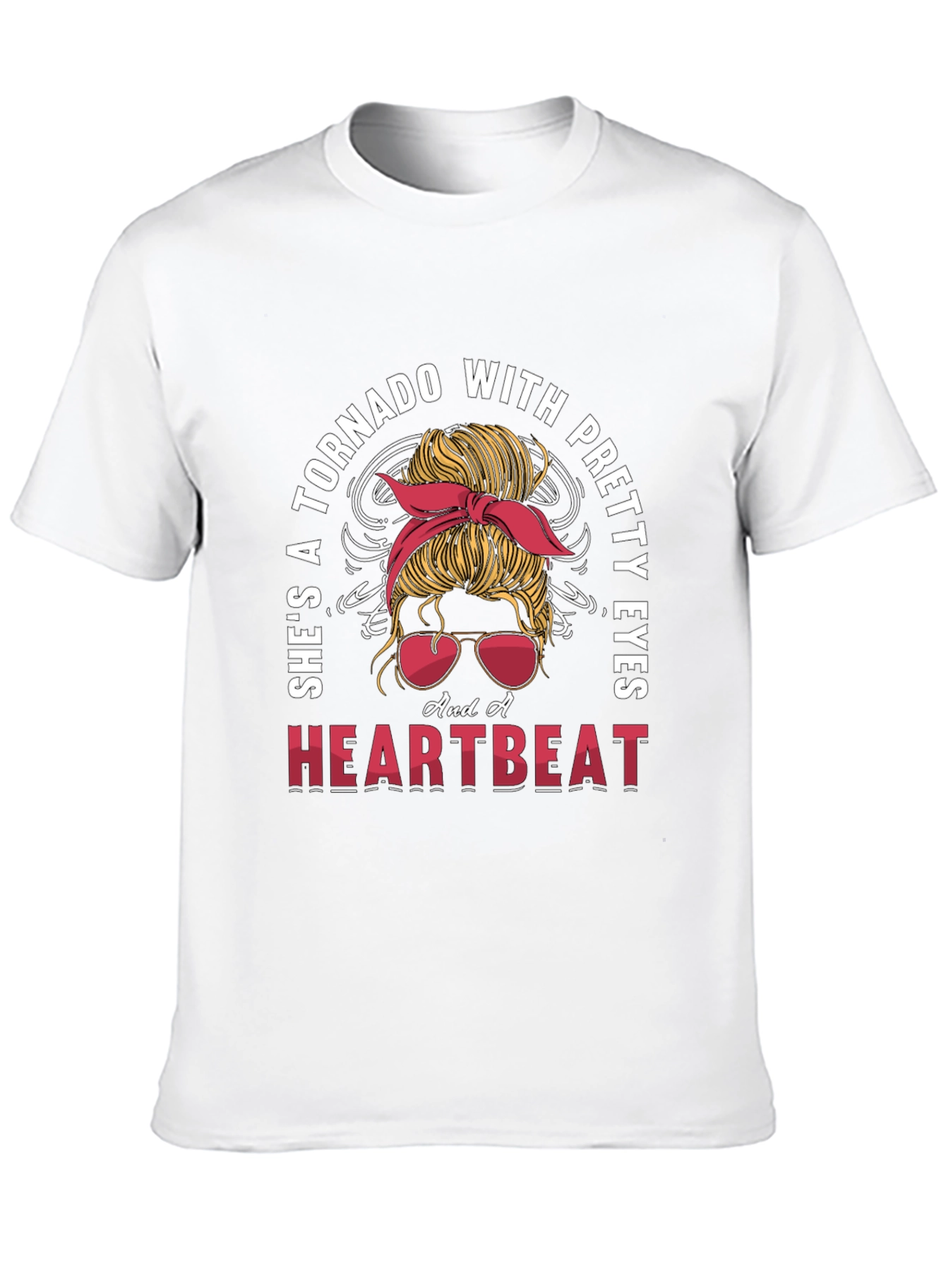 Black Tornado with Pretty Eyes Graphic Tee view 10