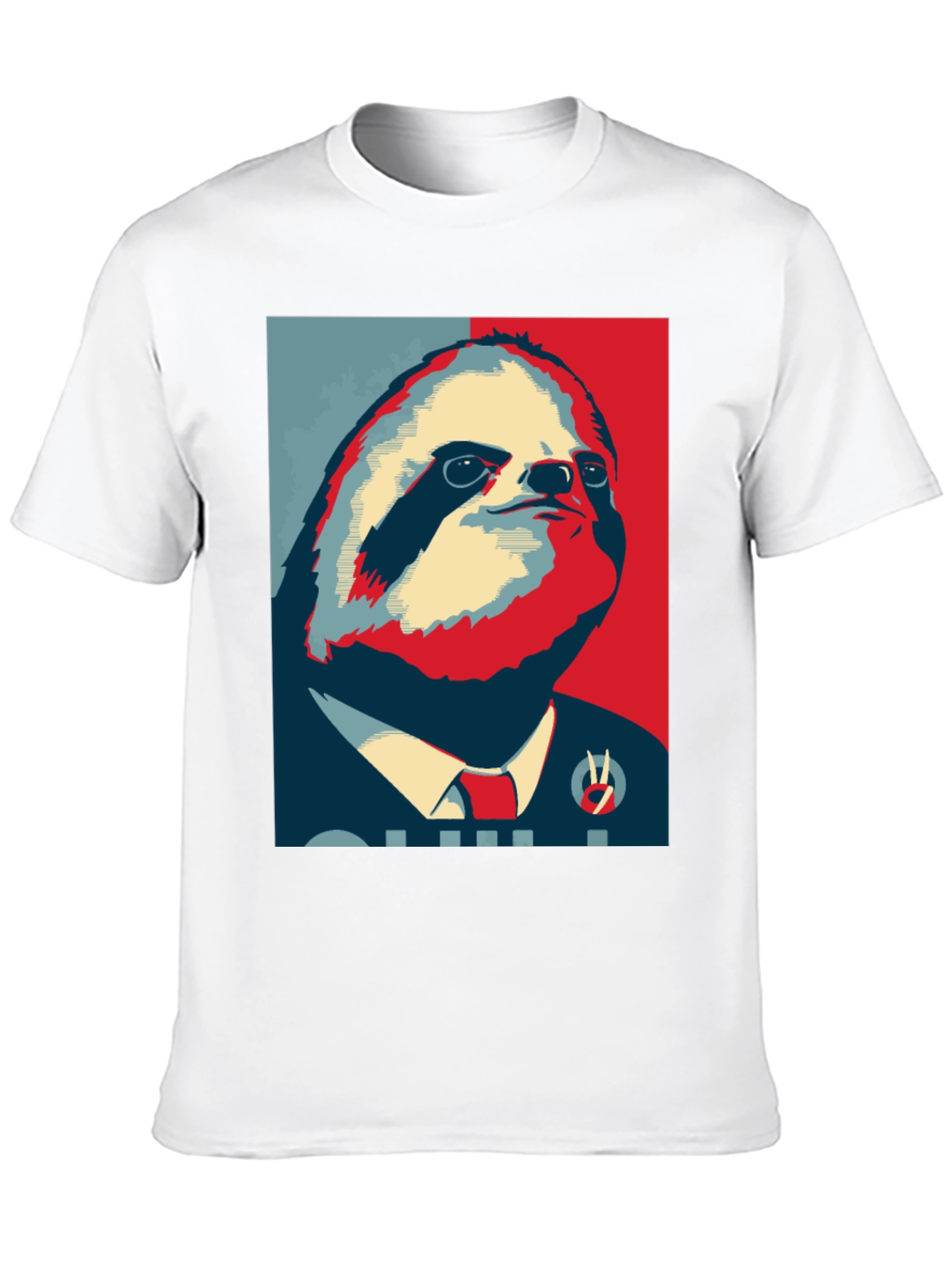 Black Sloth Hope T-Shirt - Funny Political Animal Tee view 10