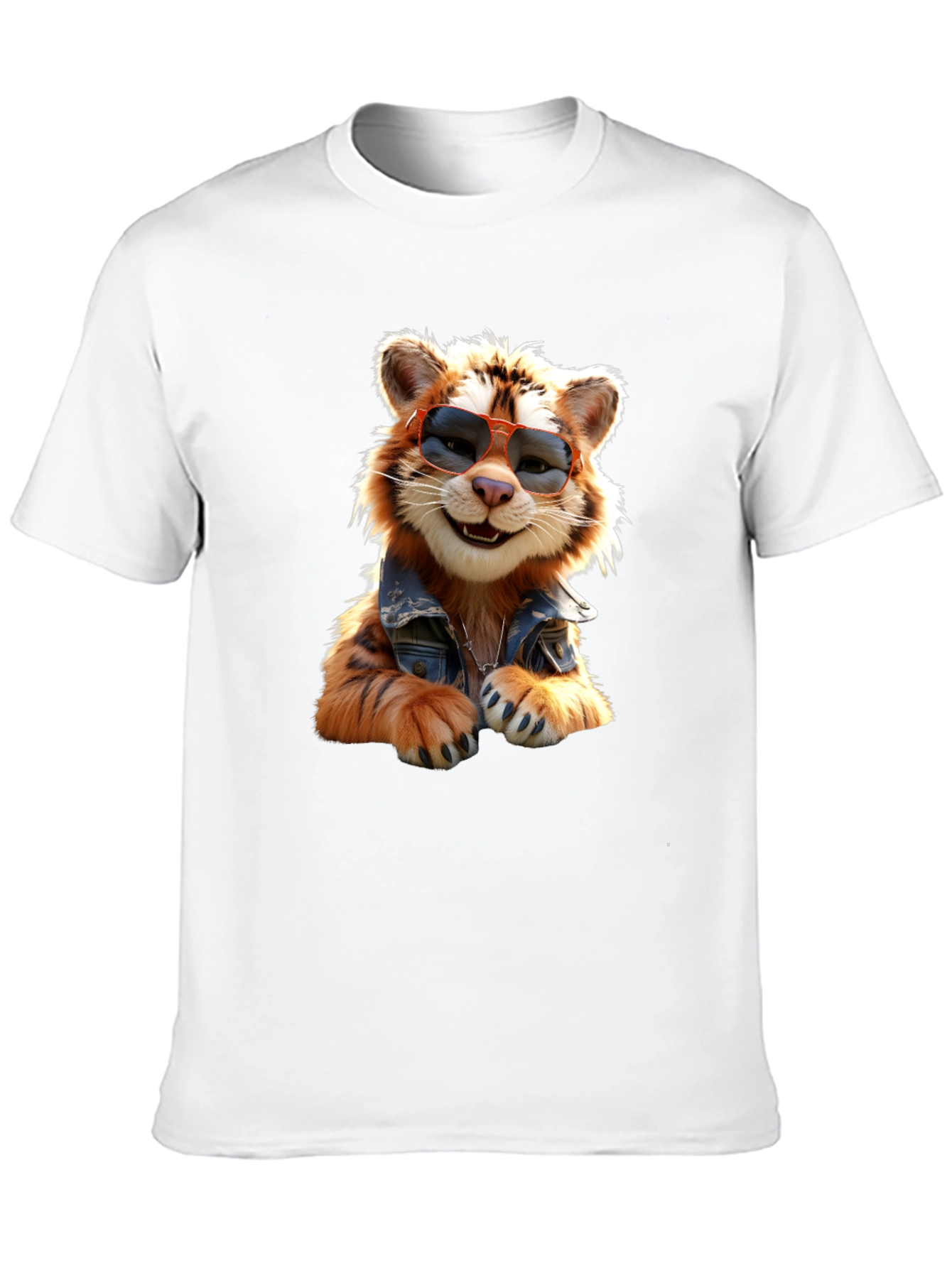 Black Cool Cat T-Shirt - Trendy Graphic Tee view 10