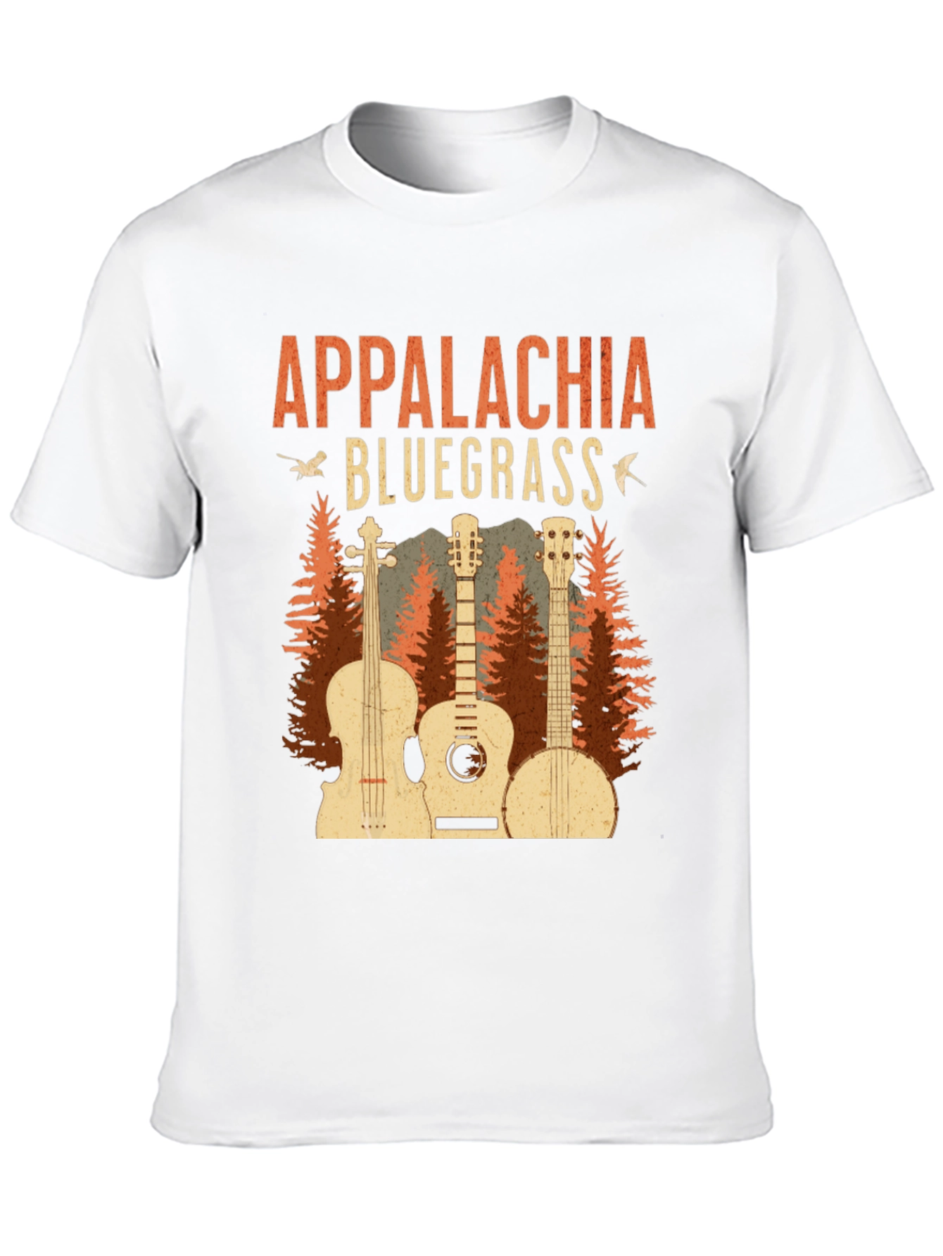 Black Appalachia Bluegrass Music Graphic Tee view 10