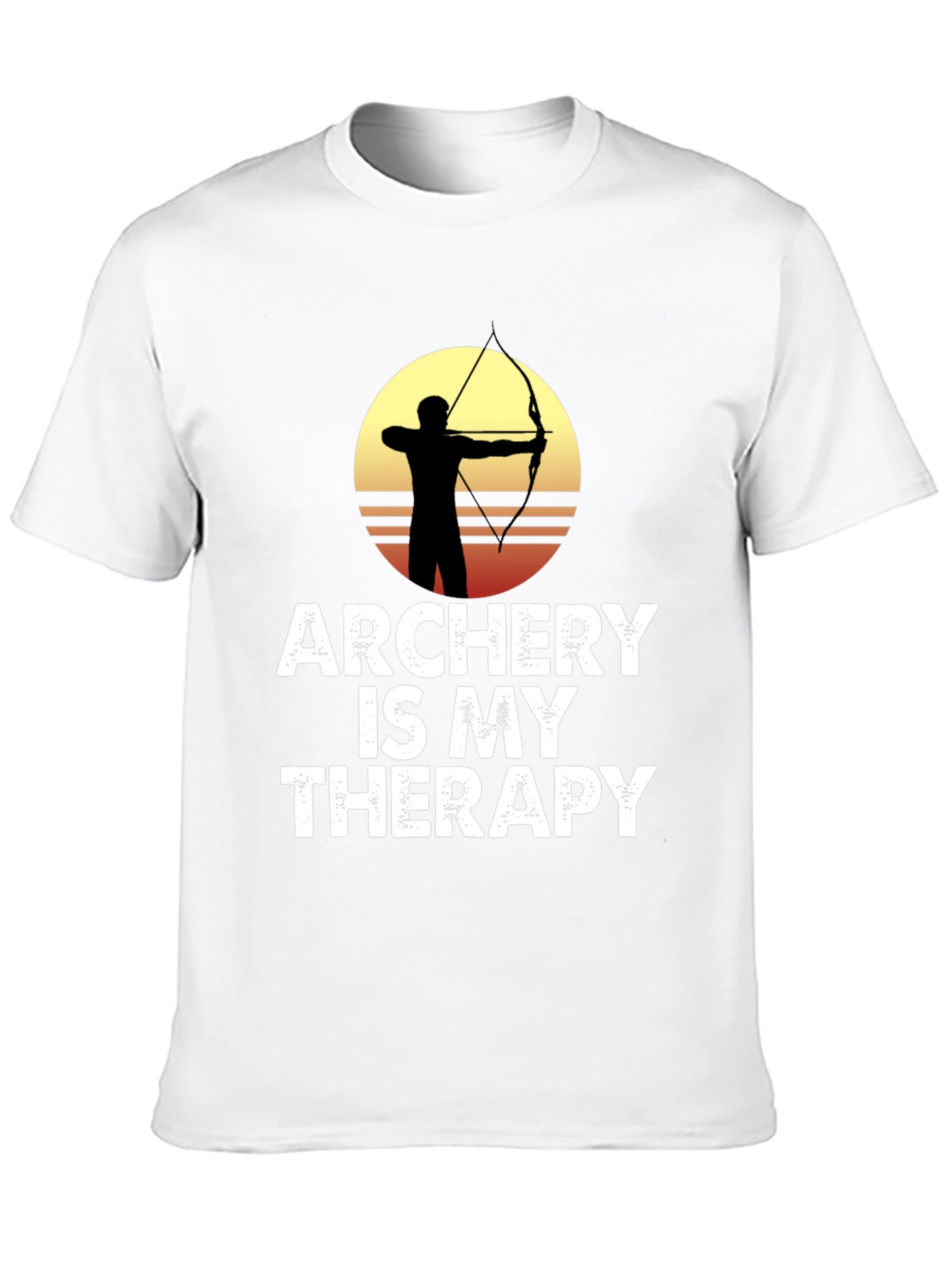 Black Archery is My Therapy Graphic T-Shirt view 10