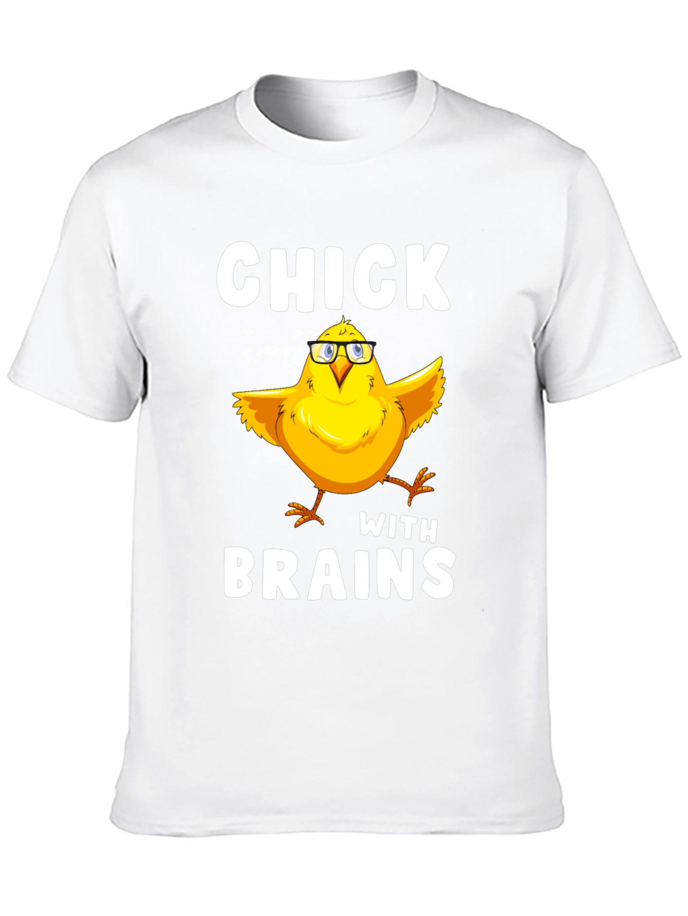 Black Chick With Brains T-Shirt Funny Bird Lover Tee view 10