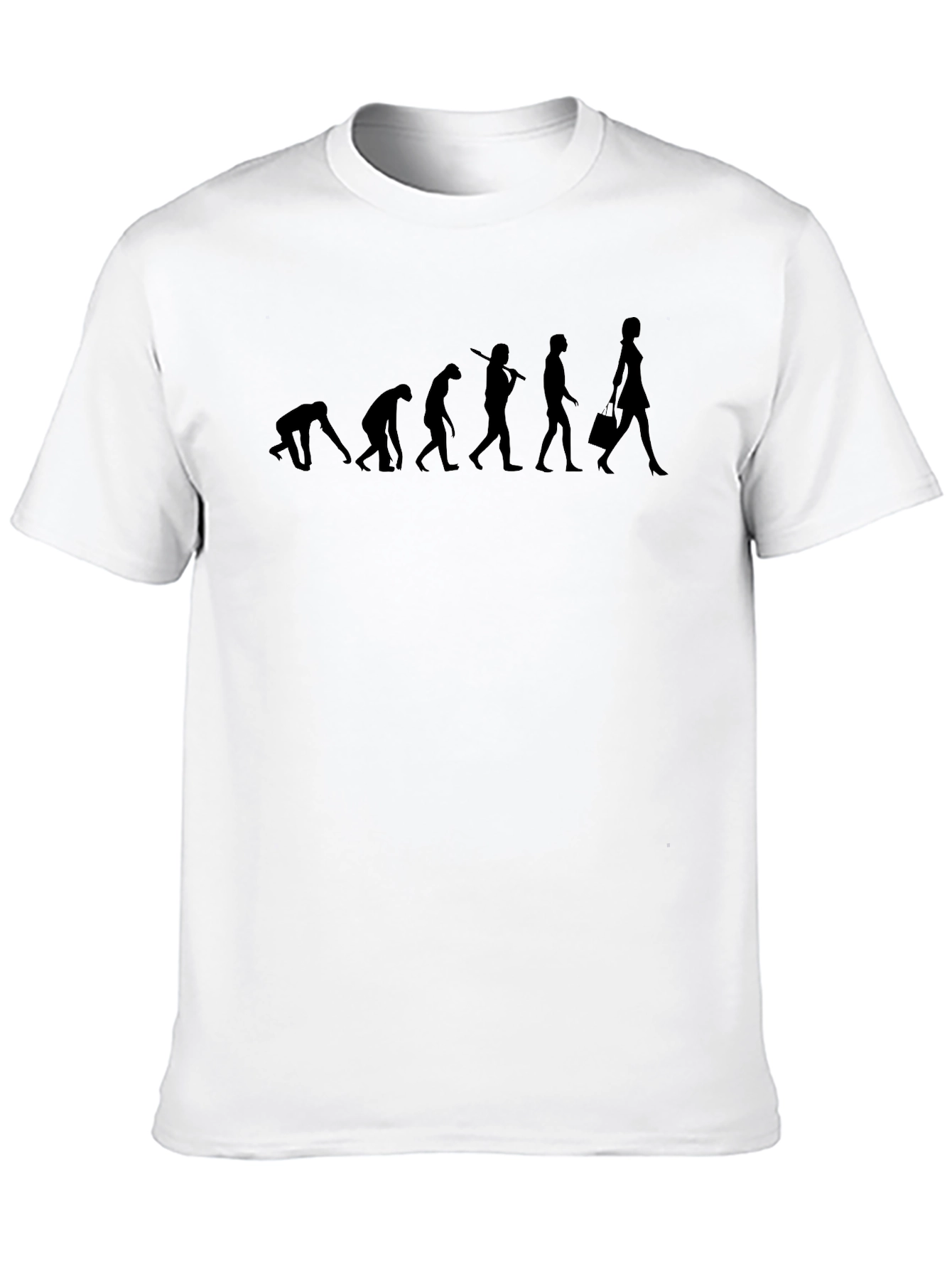 Black Evolution of Woman Black T-Shirt view 10