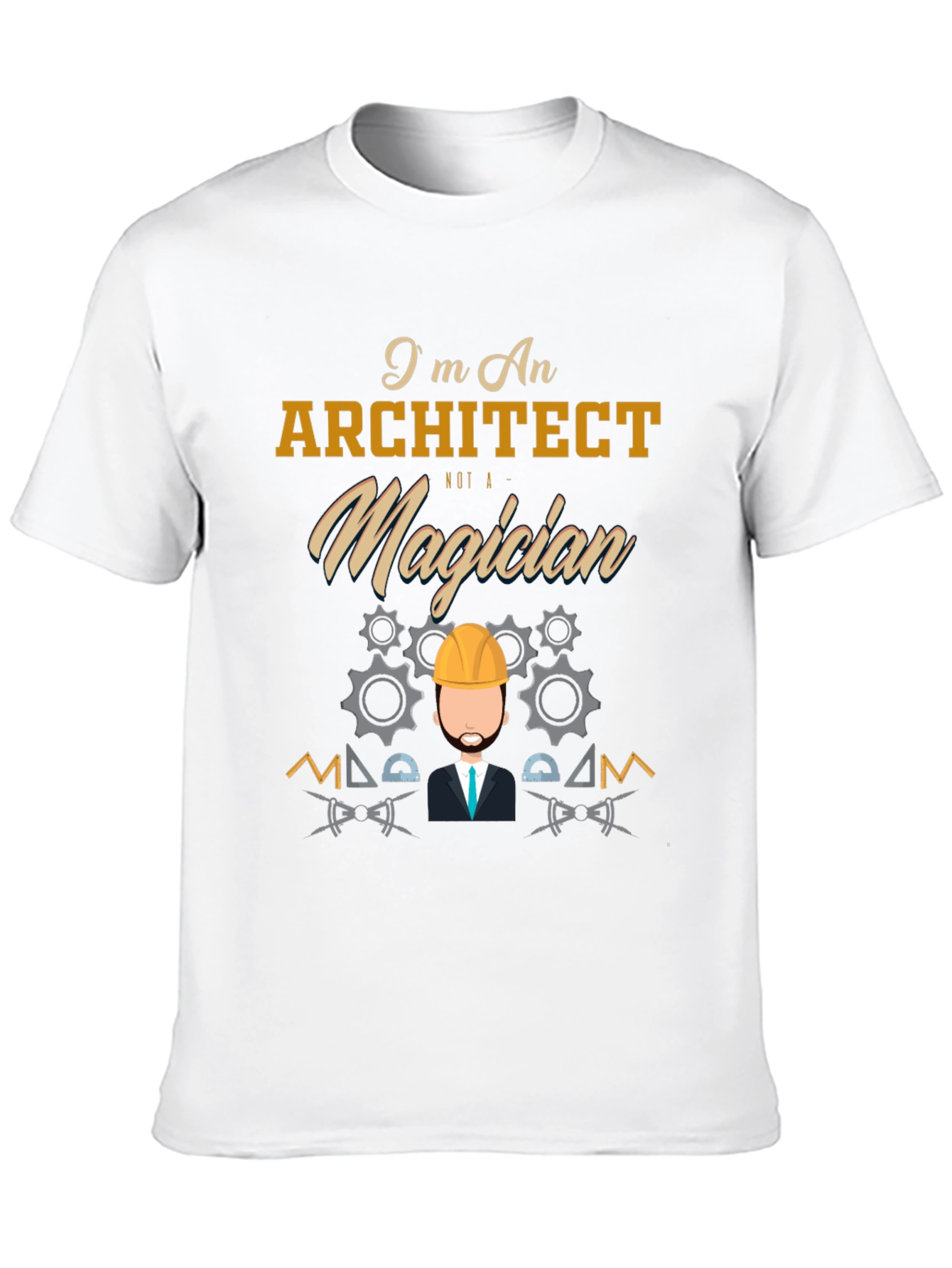 Black Architect Not a Magician Graphic Tee view 10