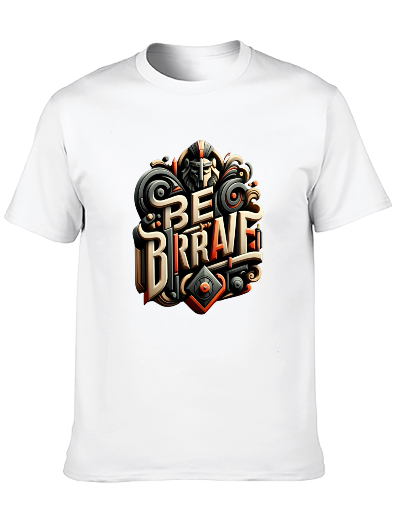 Black Be Brave Graphic Print T-Shirt view 10