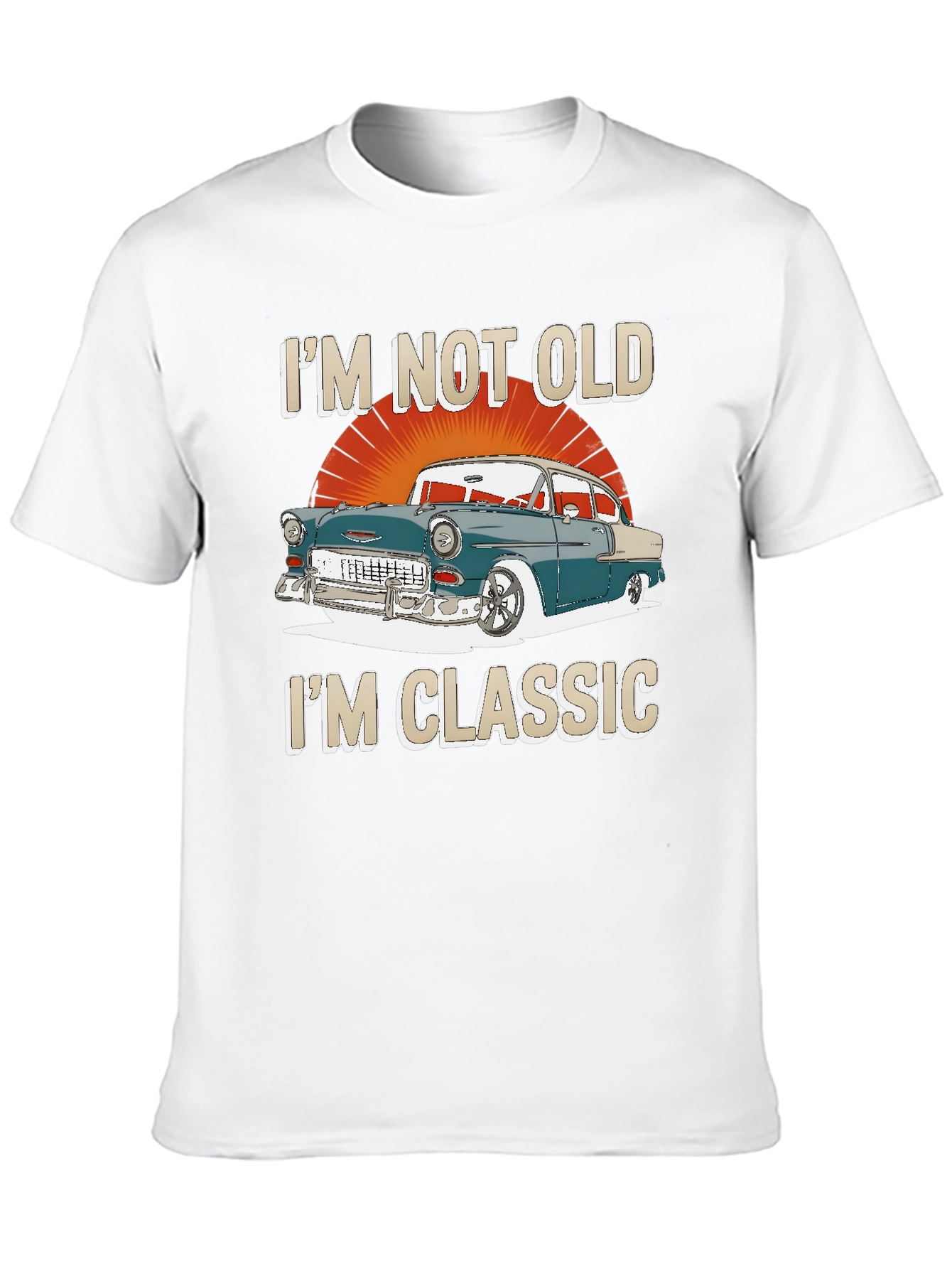 Black Classic Car Graphic T-Shirt - I'm Not Old, I'm Classic view 10