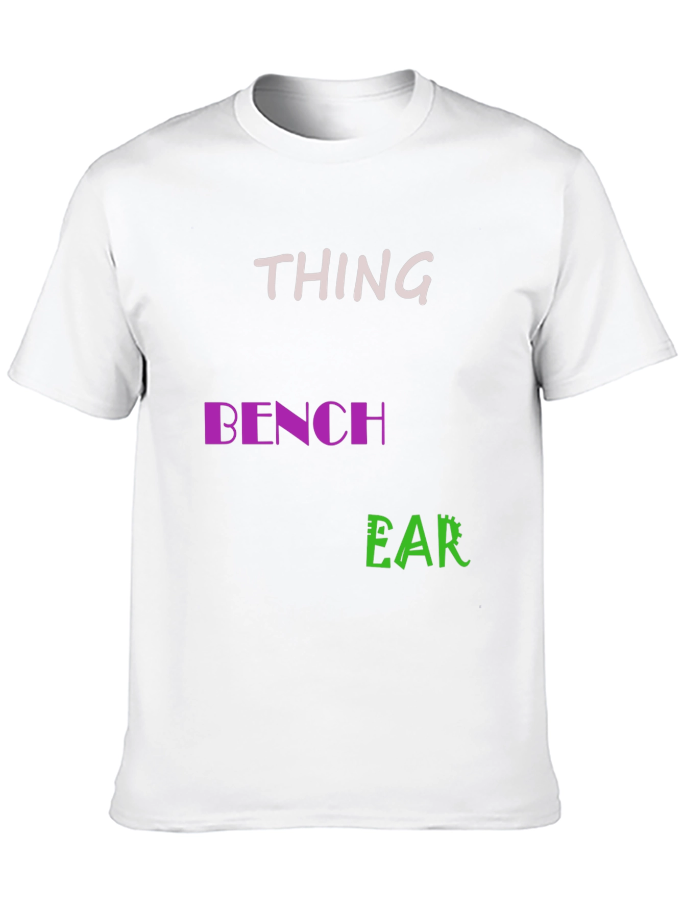 Black Thing Bench Ear Men's Black T-Shirt view 10