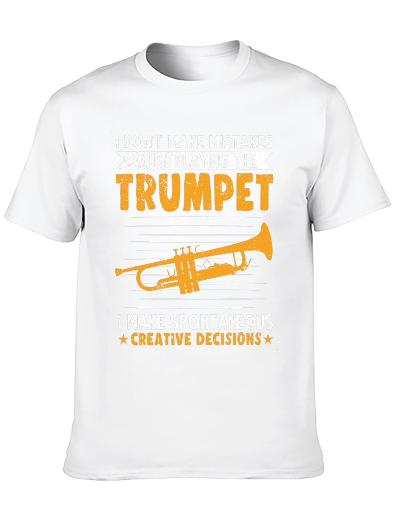 Black Funny Trumpet T-Shirt: Spontaneous Creative Decisions view 10