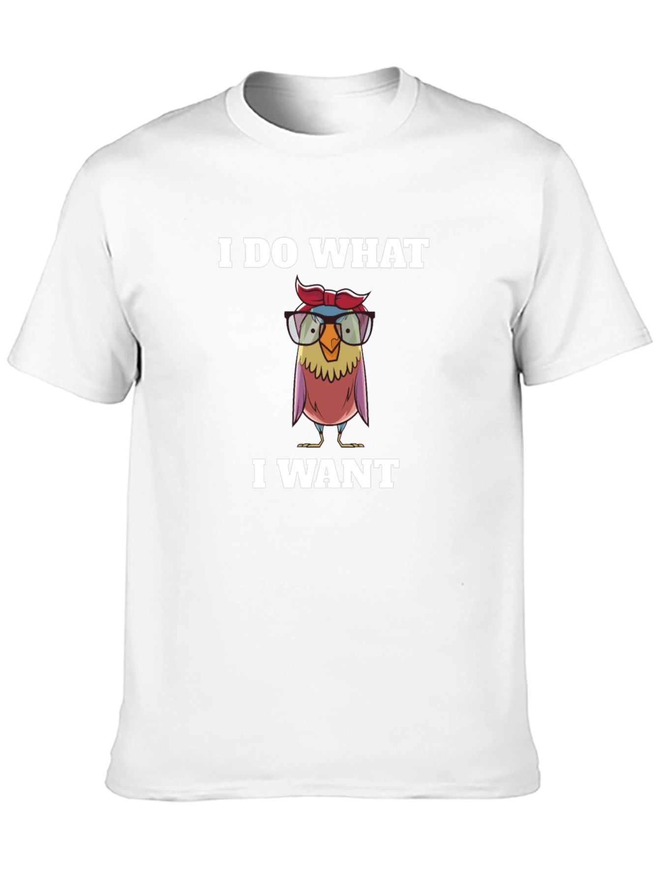 Black I Do What I Want T-Shirt - Funny Owl Design view 10