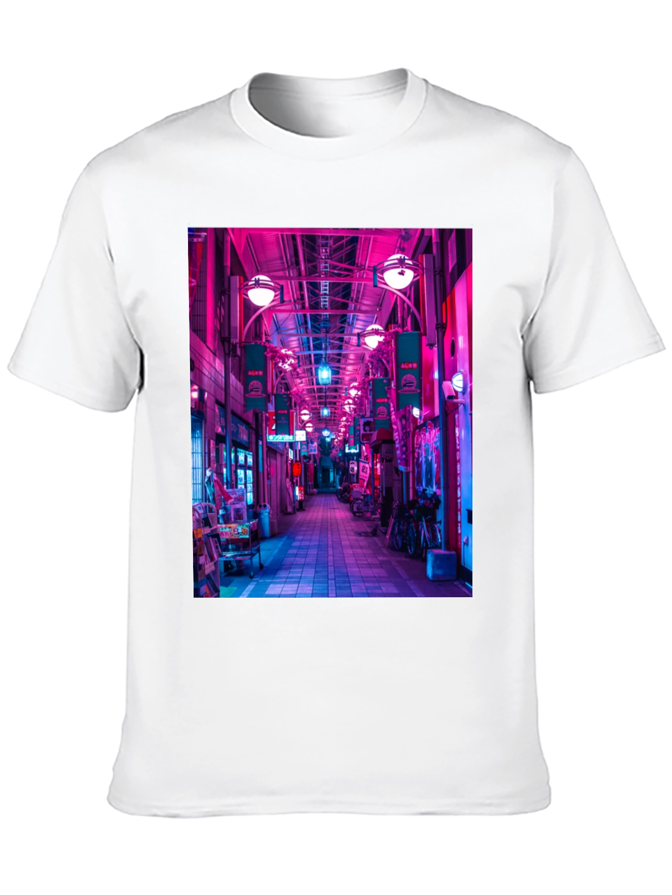 Black Neon Tokyo Streetwear T-Shirt view 10
