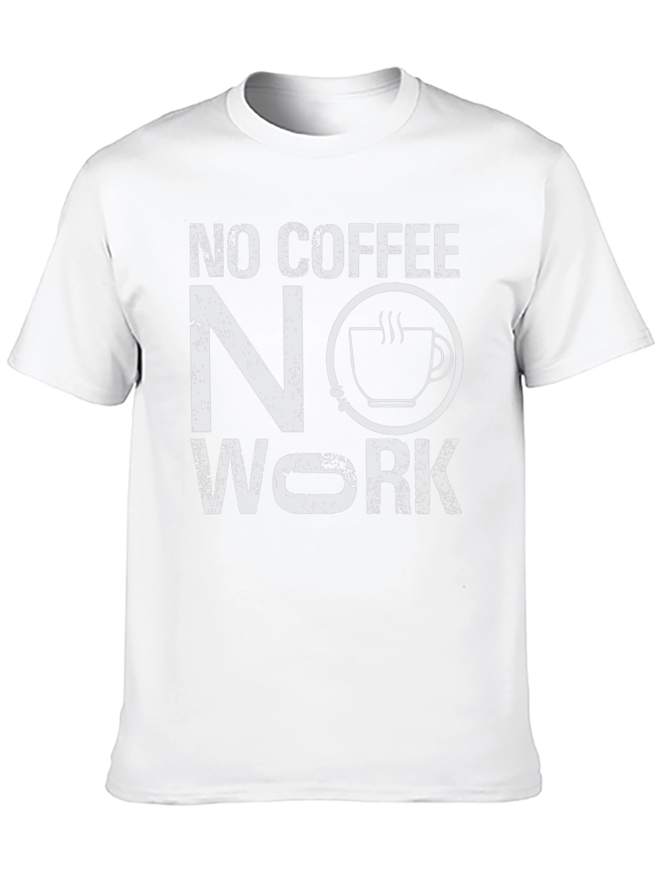 Black No Coffee No Work T-Shirt - Funny Graphic Tee view 10