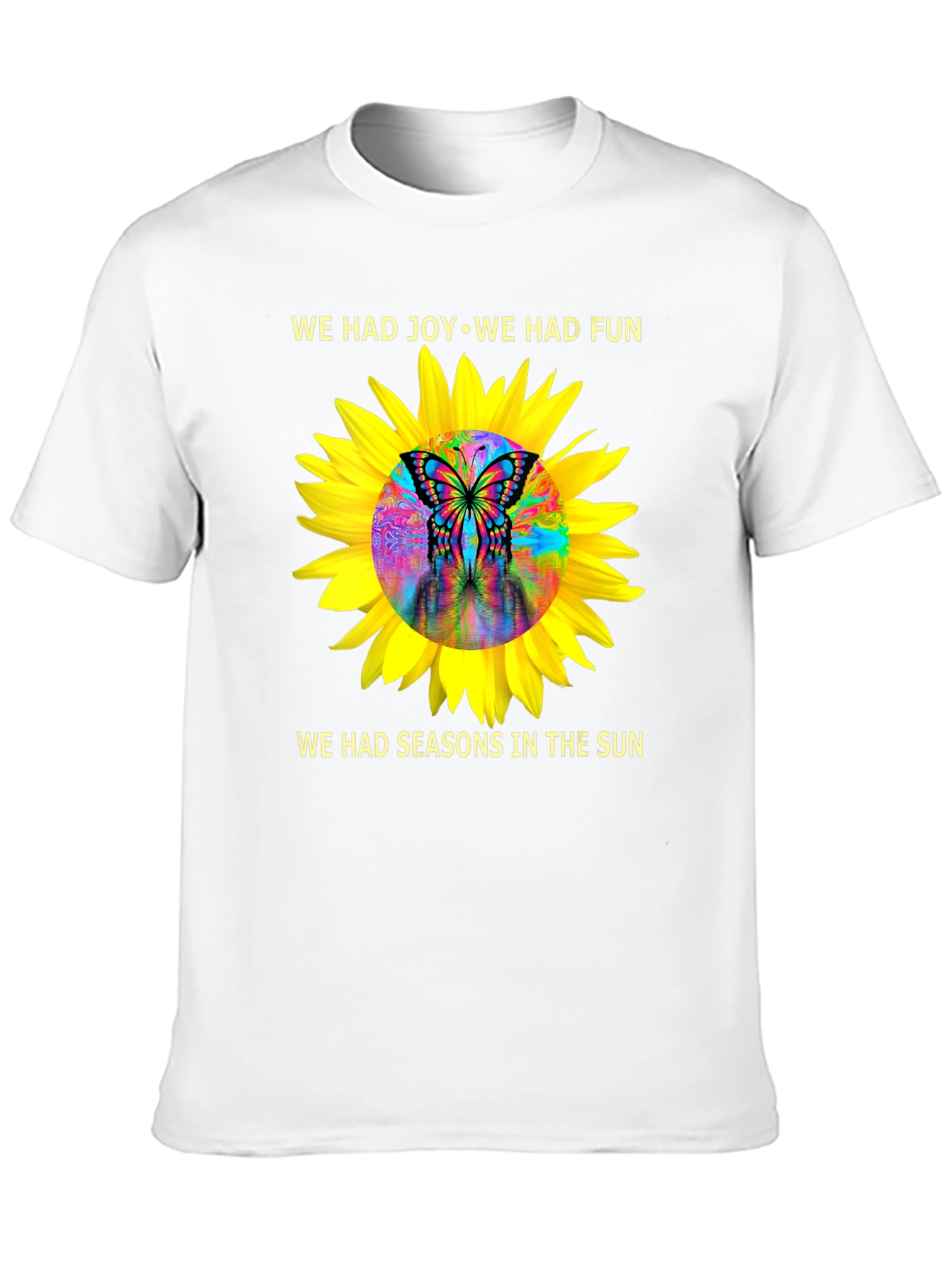 Black Joy & Fun Sunflower Butterfly Graphic Tee view 10