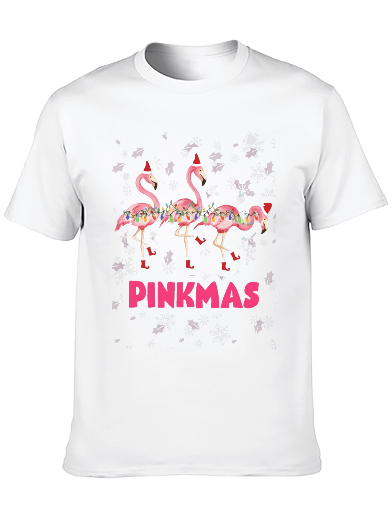 Black Pinkmas Flamingo T-Shirt view 10